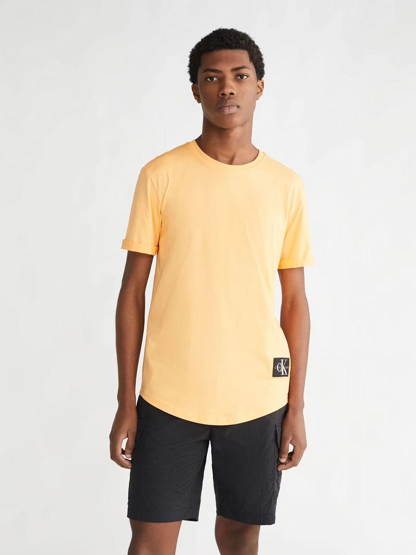 Polera Badge Round Naranja Calvin Klein-0