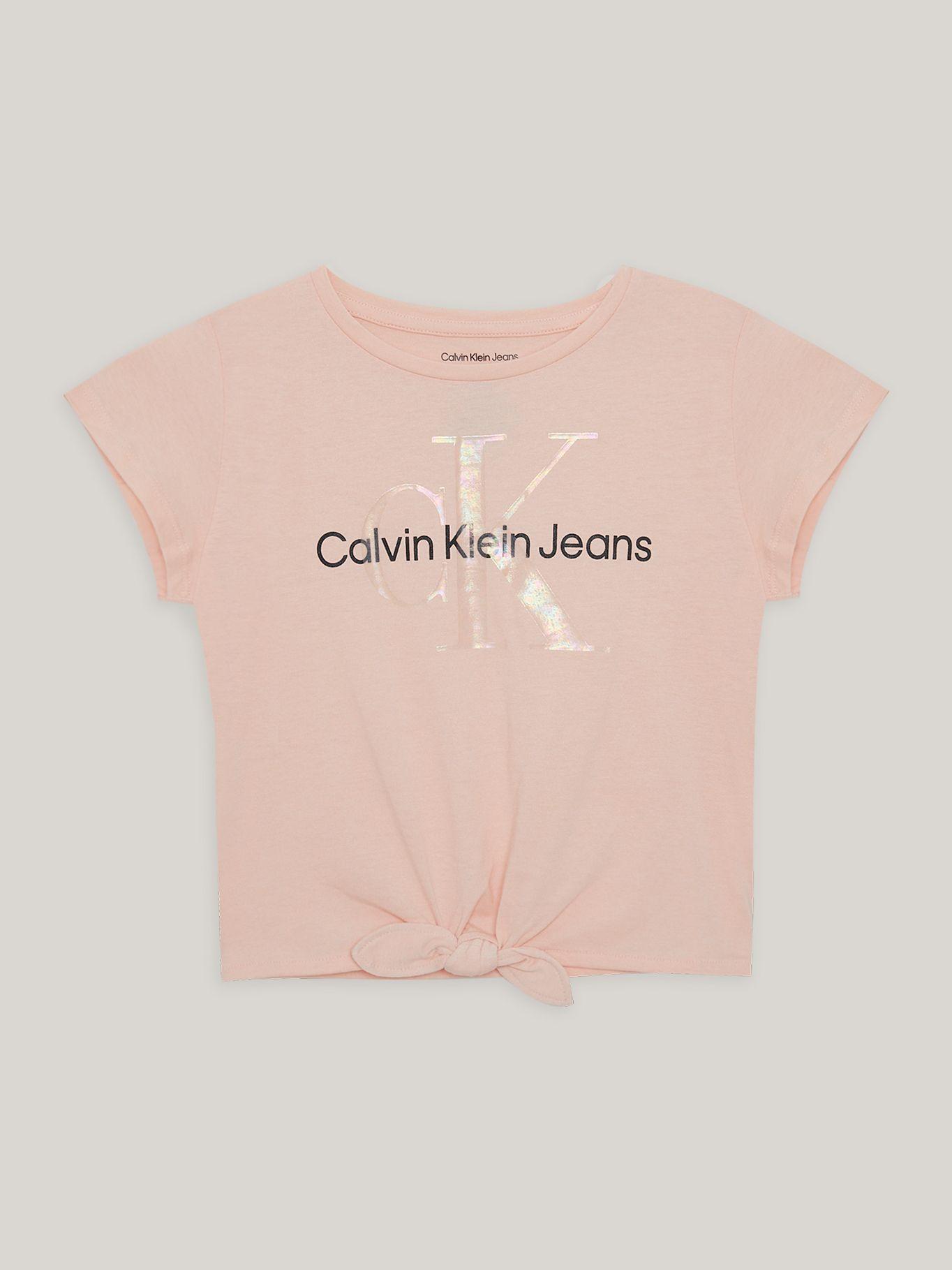 Polera Niña Shiny Overlay Rosado Calvin Klein-0