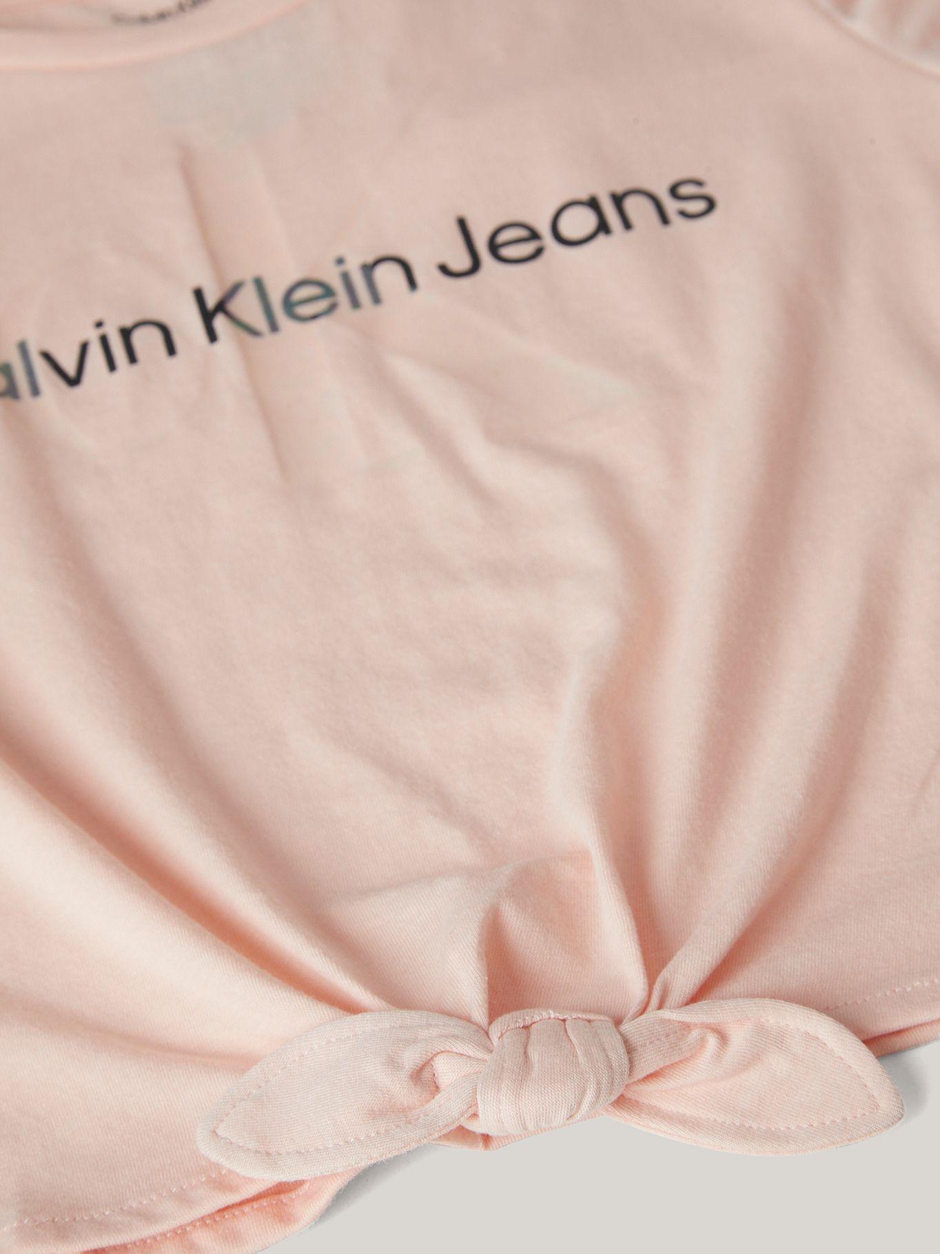 Polera Niña Shiny Overlay Rosado Calvin Klein-2