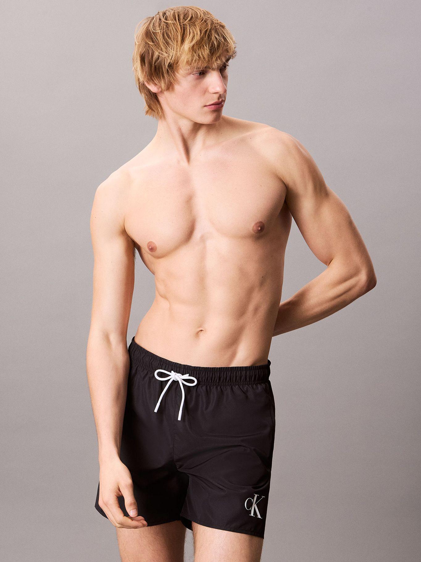 Traje de Baño Largo Ck Monogram Negro Calvin Klein-3