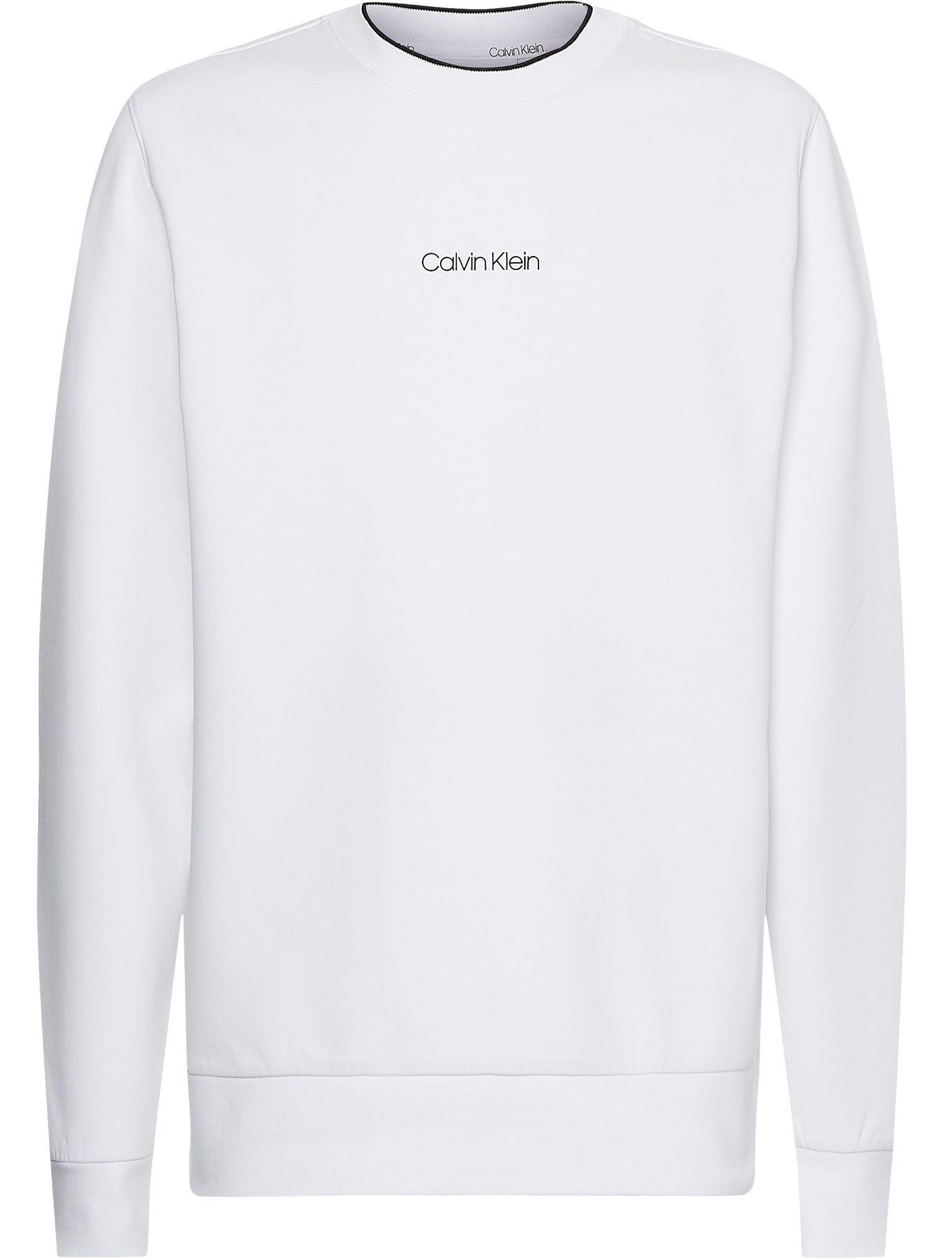 Polerón Center Logo Blanco Calvin Klein-0