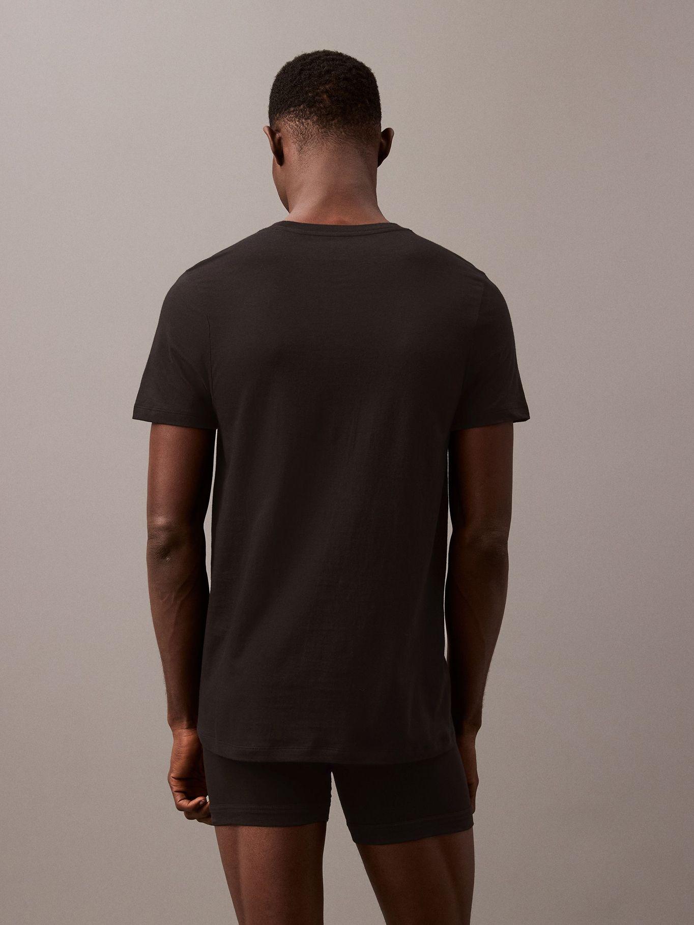 Pack 3 Camiseta Cuello Redondo Negro Calvin Klein-2