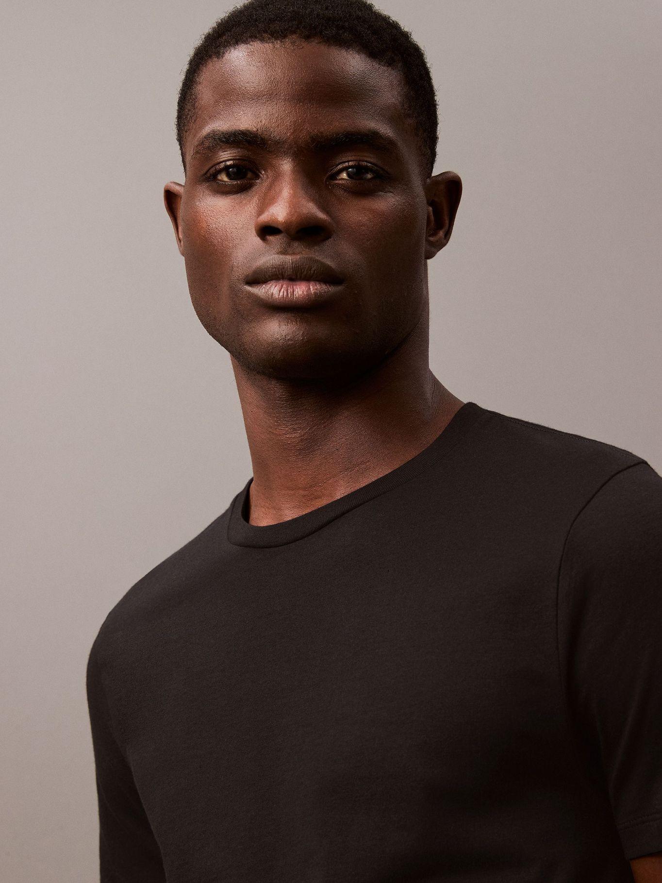 Pack 3 Camiseta Cuello Redondo Negro Calvin Klein-3