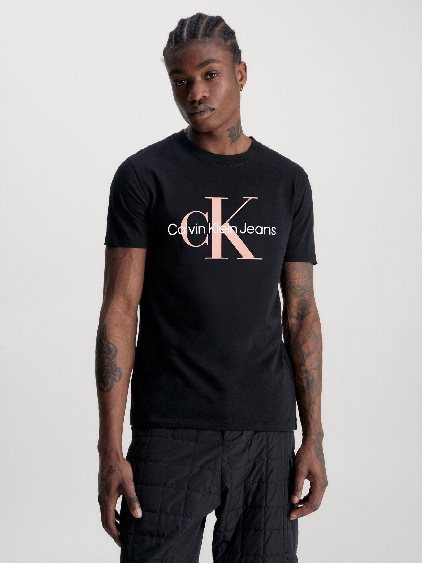 Polera Seasonal Monologo  Negro Calvin Klein-0