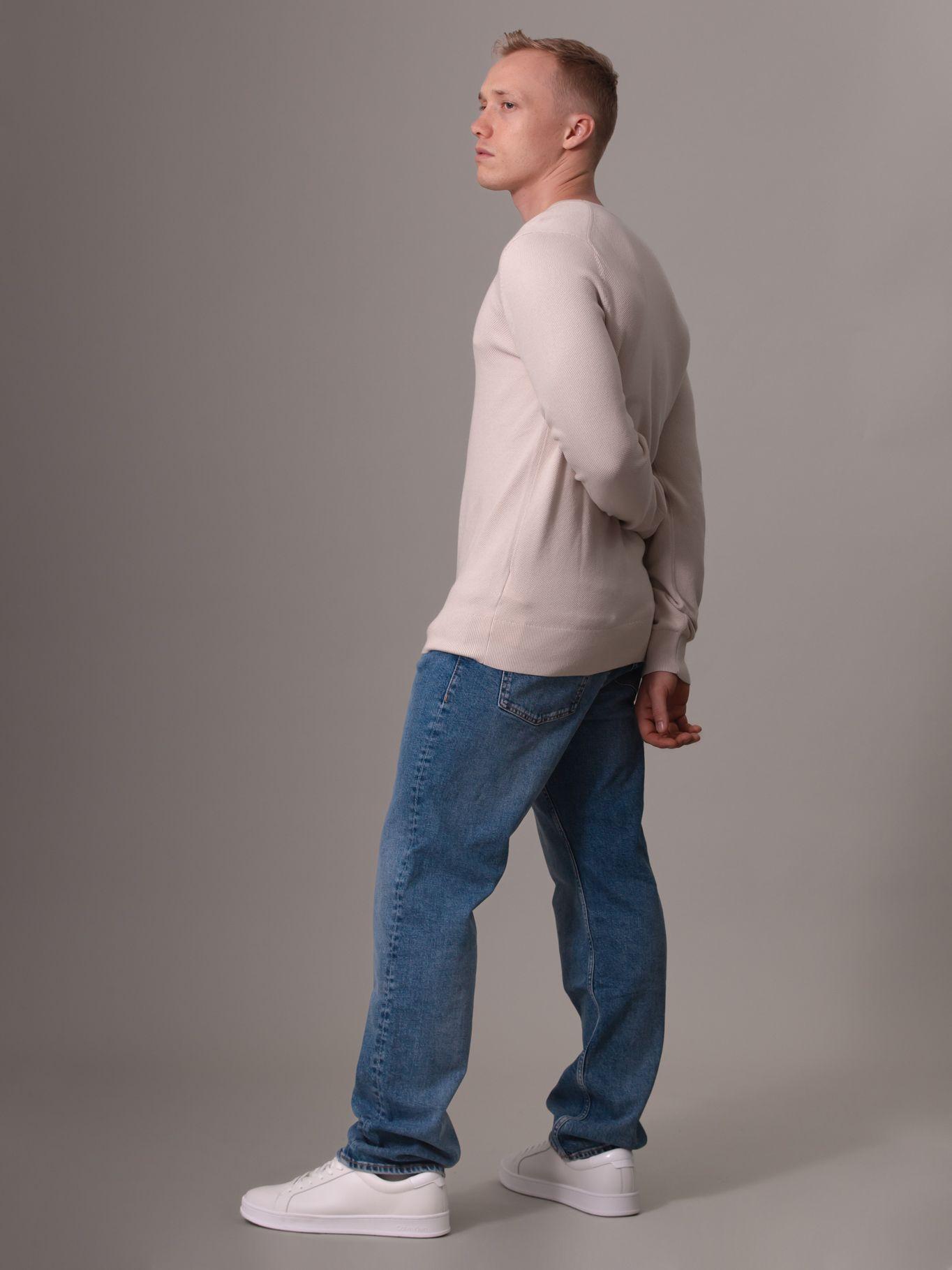 Sweater Pique Structure Sweater Crema Calvin Klein-2