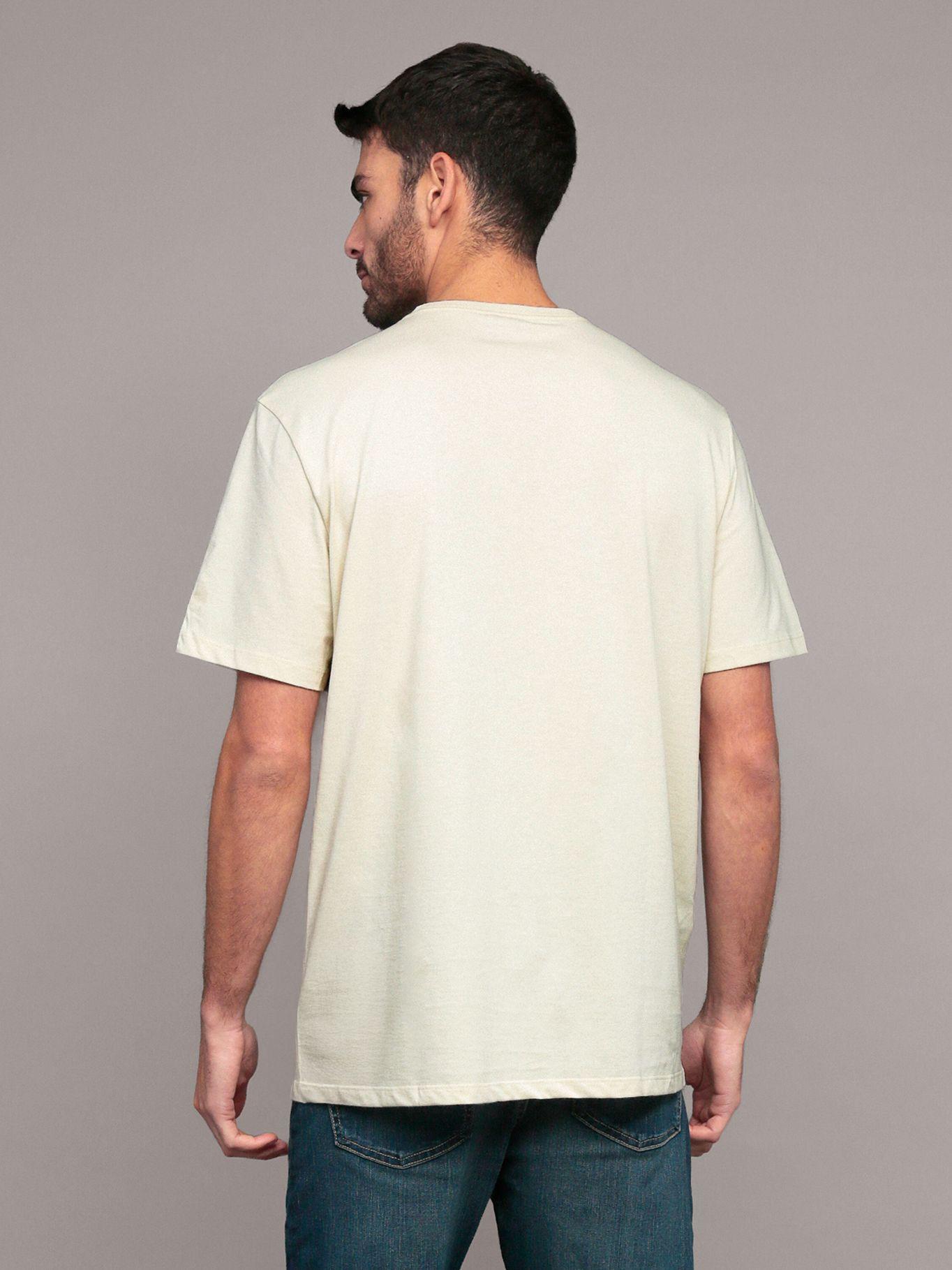 Polera con monograma Beige Calvin Klein-3