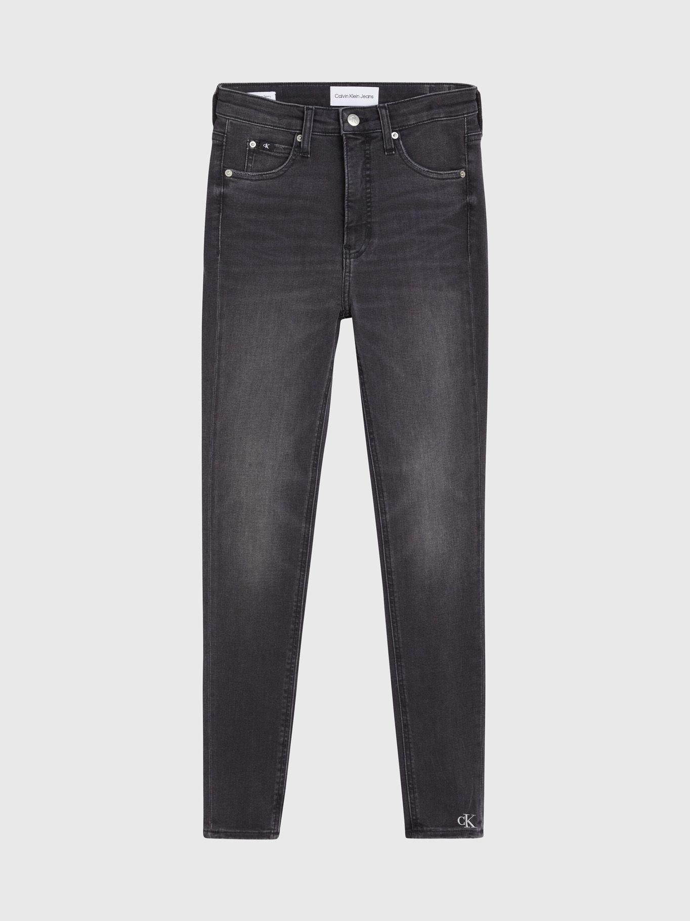 Jeans High Rise Super Skinny Ankle Negro-4