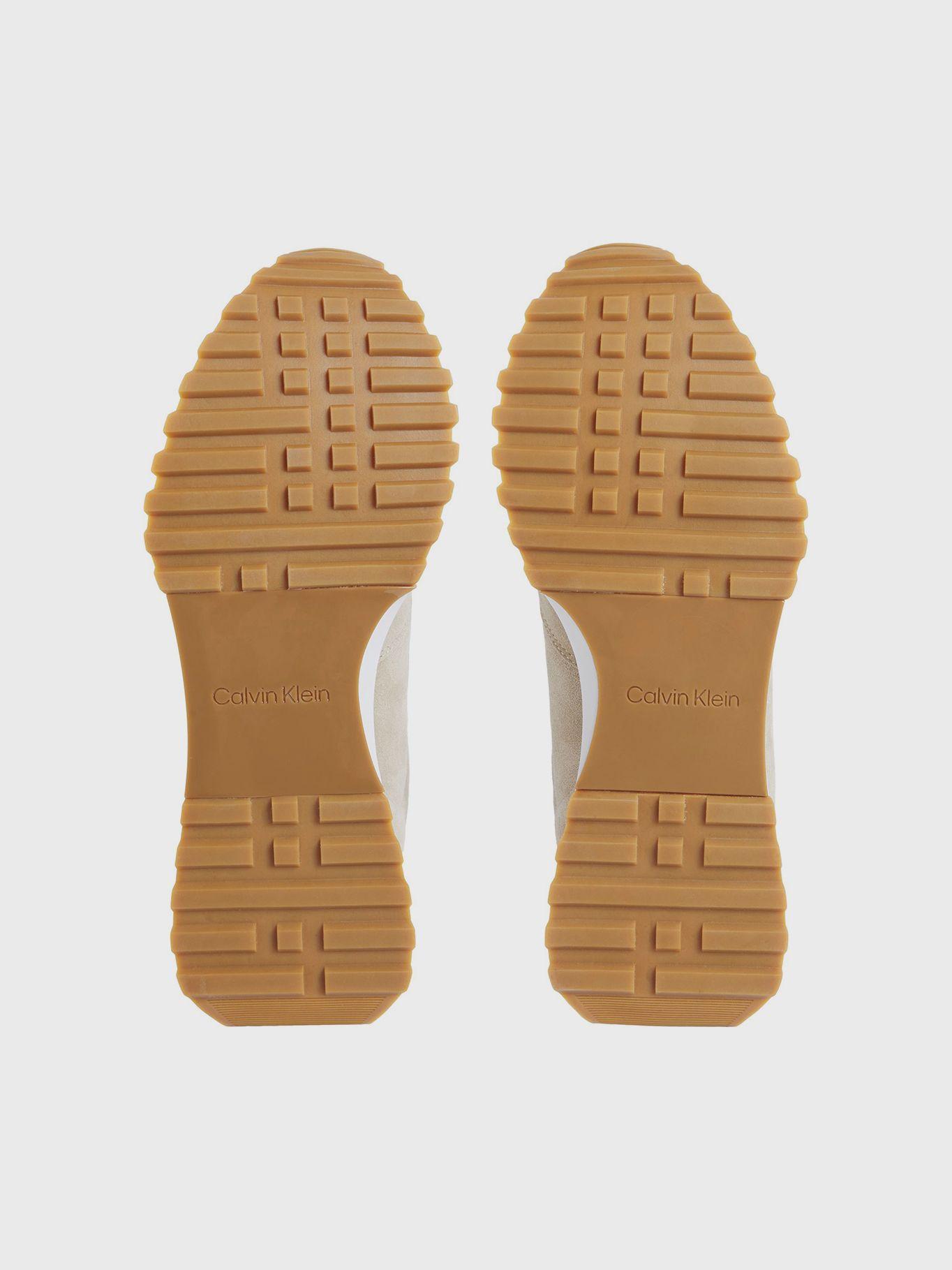 Zapatillas Low Top Lace Up Suede Beige Calvin Klein-3
