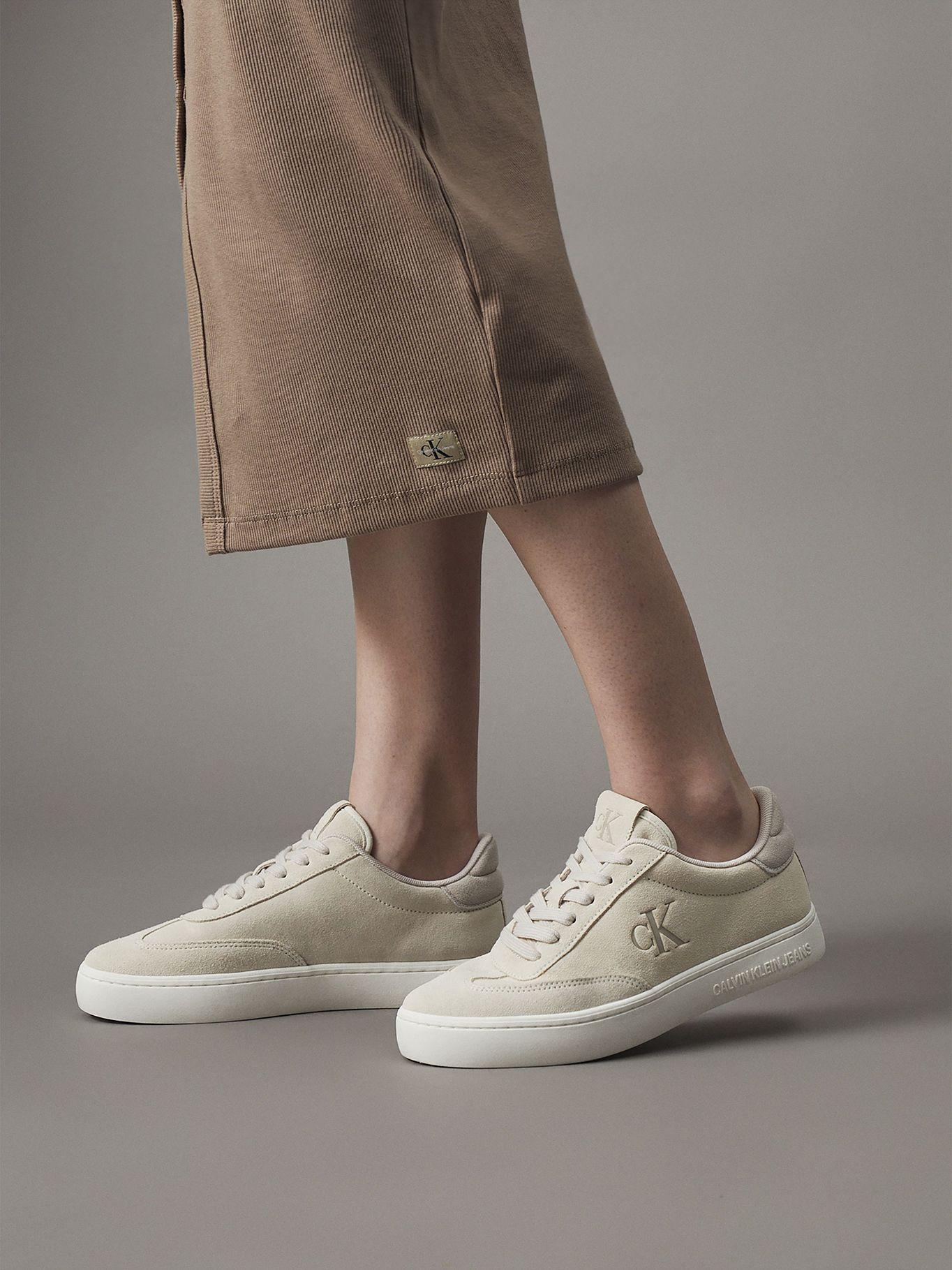 Zapatillas Low Top Lace Up Suede Beige Calvin Klein-5