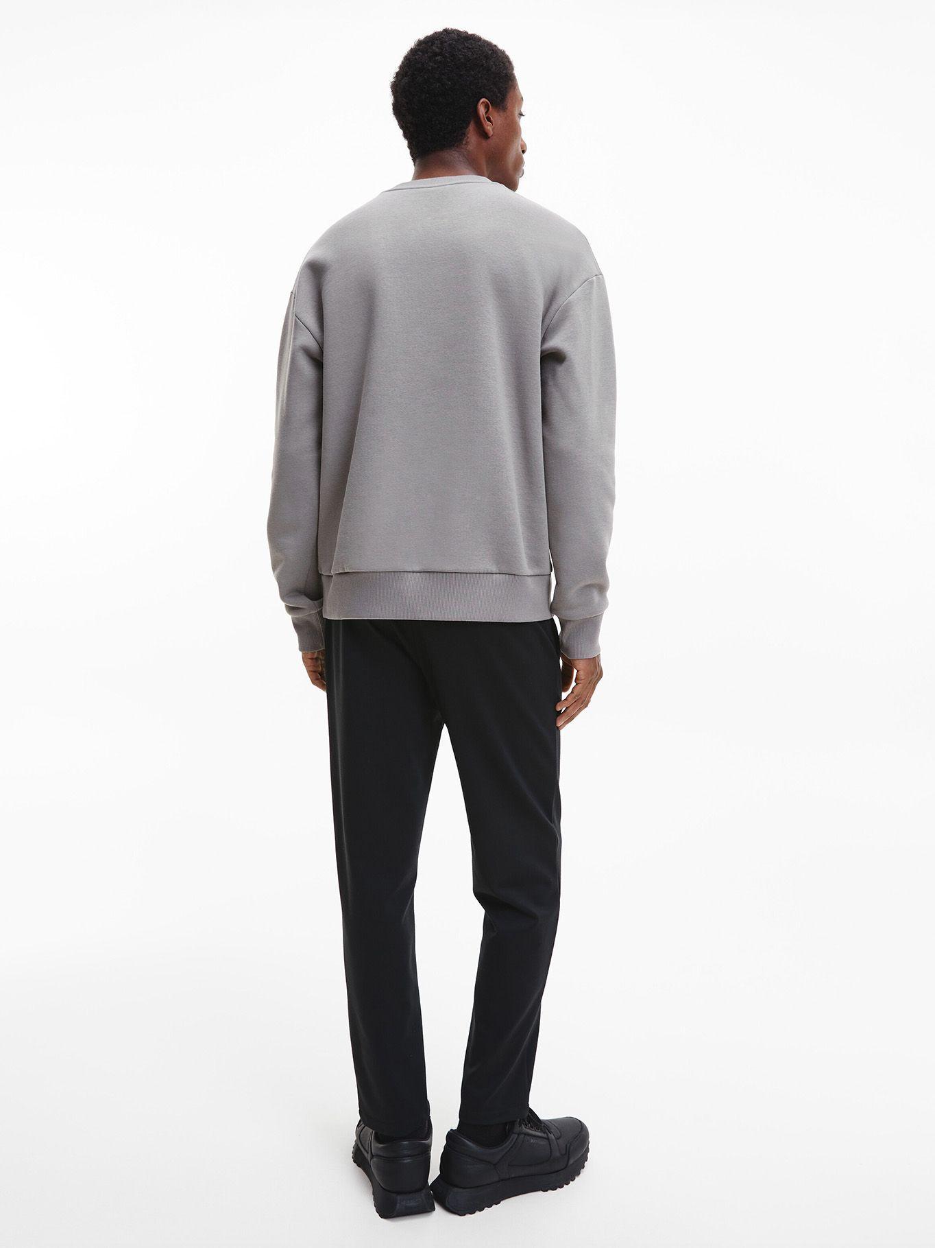 Polerón Textured Logo Gris Calvin Klein-2