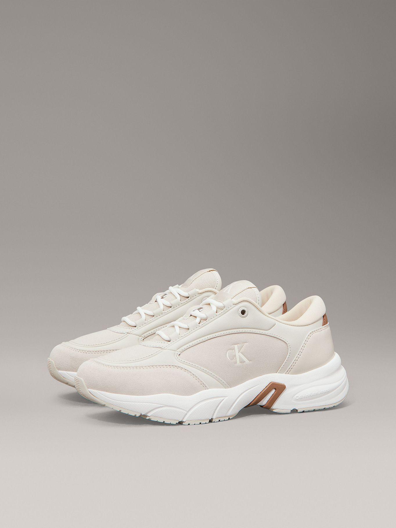 Zapatillas de Cuero Retro Beige Calvin Klein-0