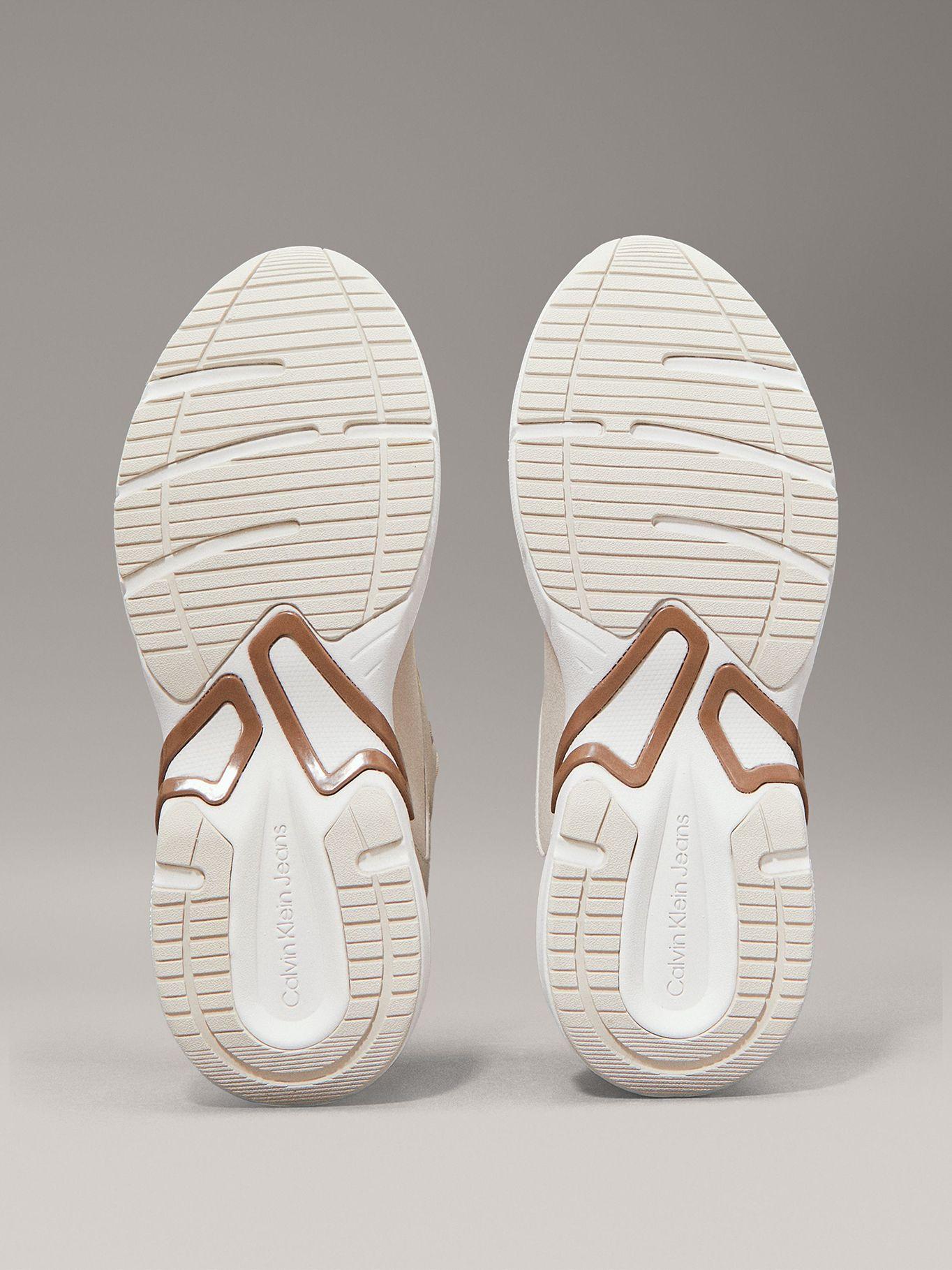 Zapatillas de Cuero Retro Beige Calvin Klein-3