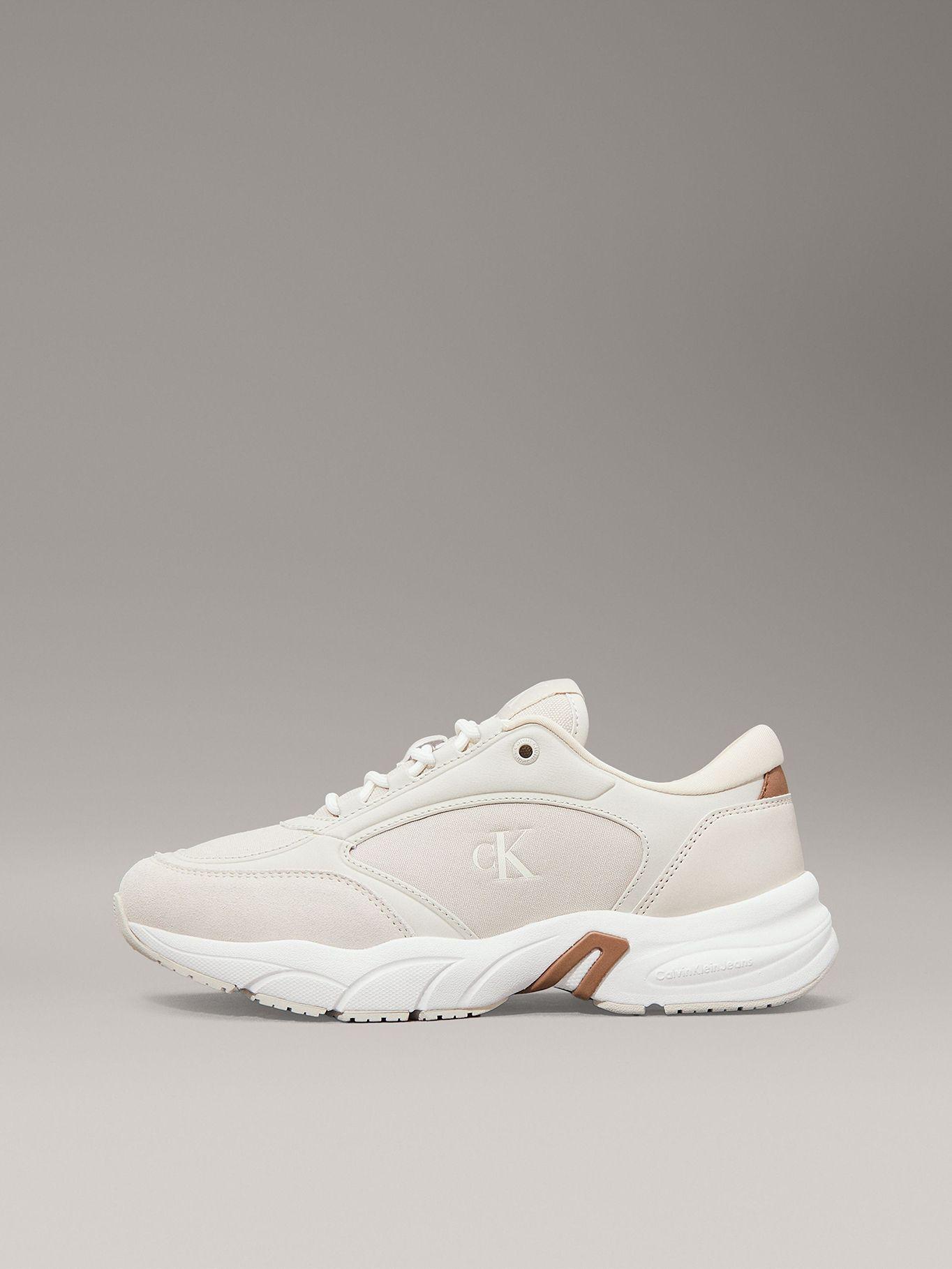 Zapatillas de Cuero Retro Beige Calvin Klein-5