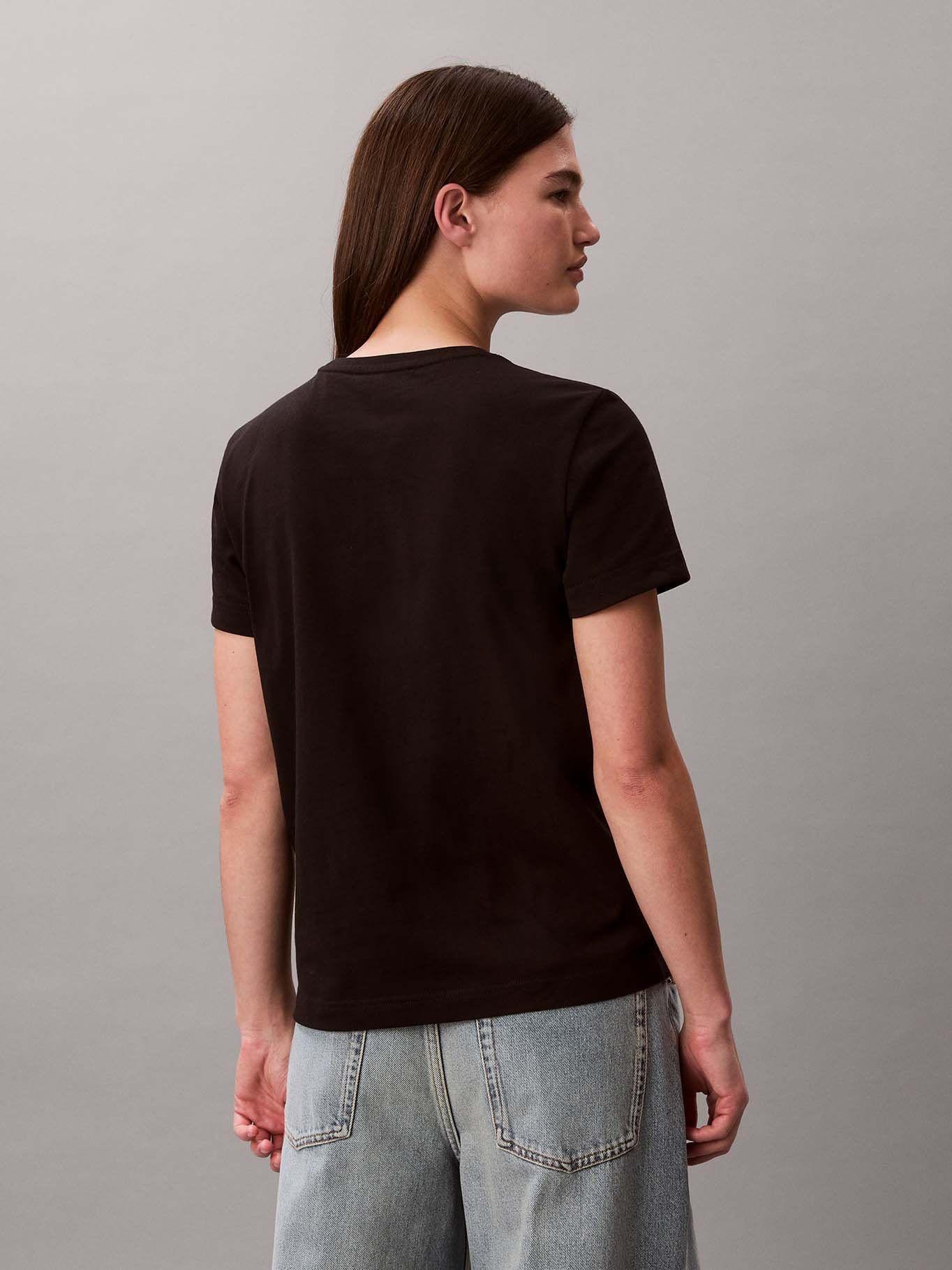 Polera Classic Fit Etiqueta Tejida Negro Calvin Klein-2