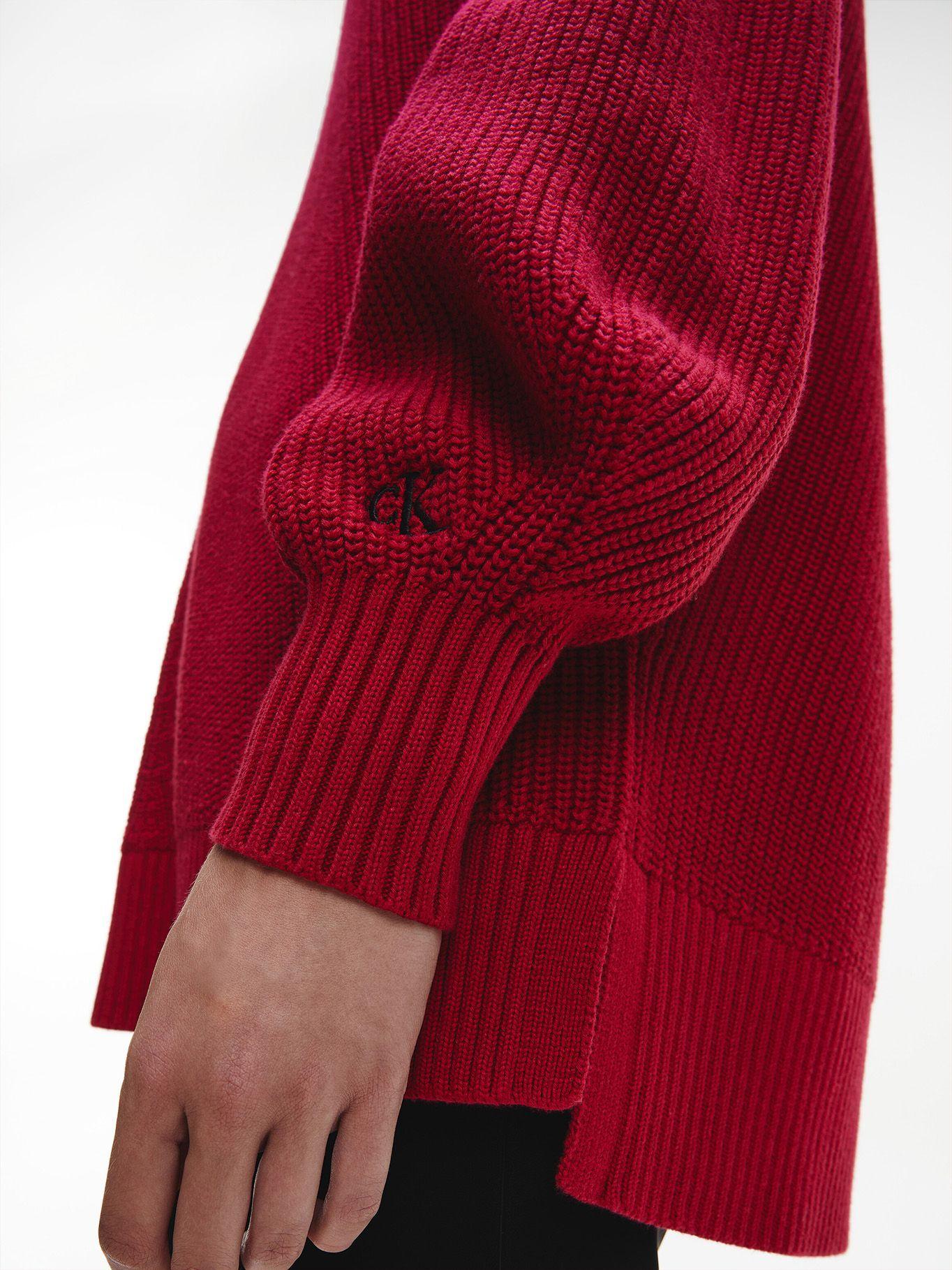 Suéter Oversized Premium Cotton Rojo Calvin Klein-3