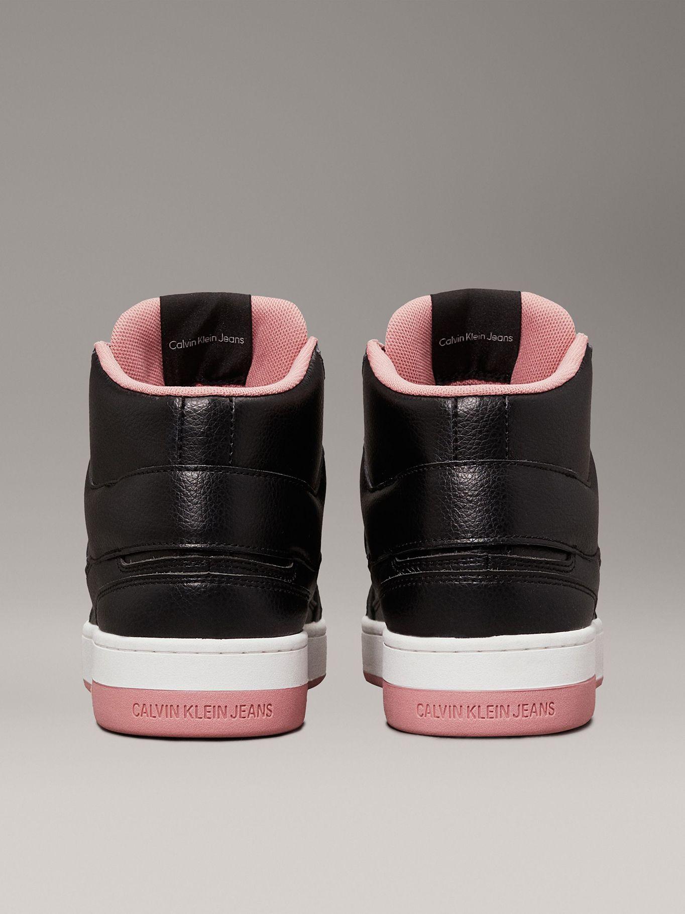 Zapatillas altas de cuero sintético Negro Calvin Klein-1