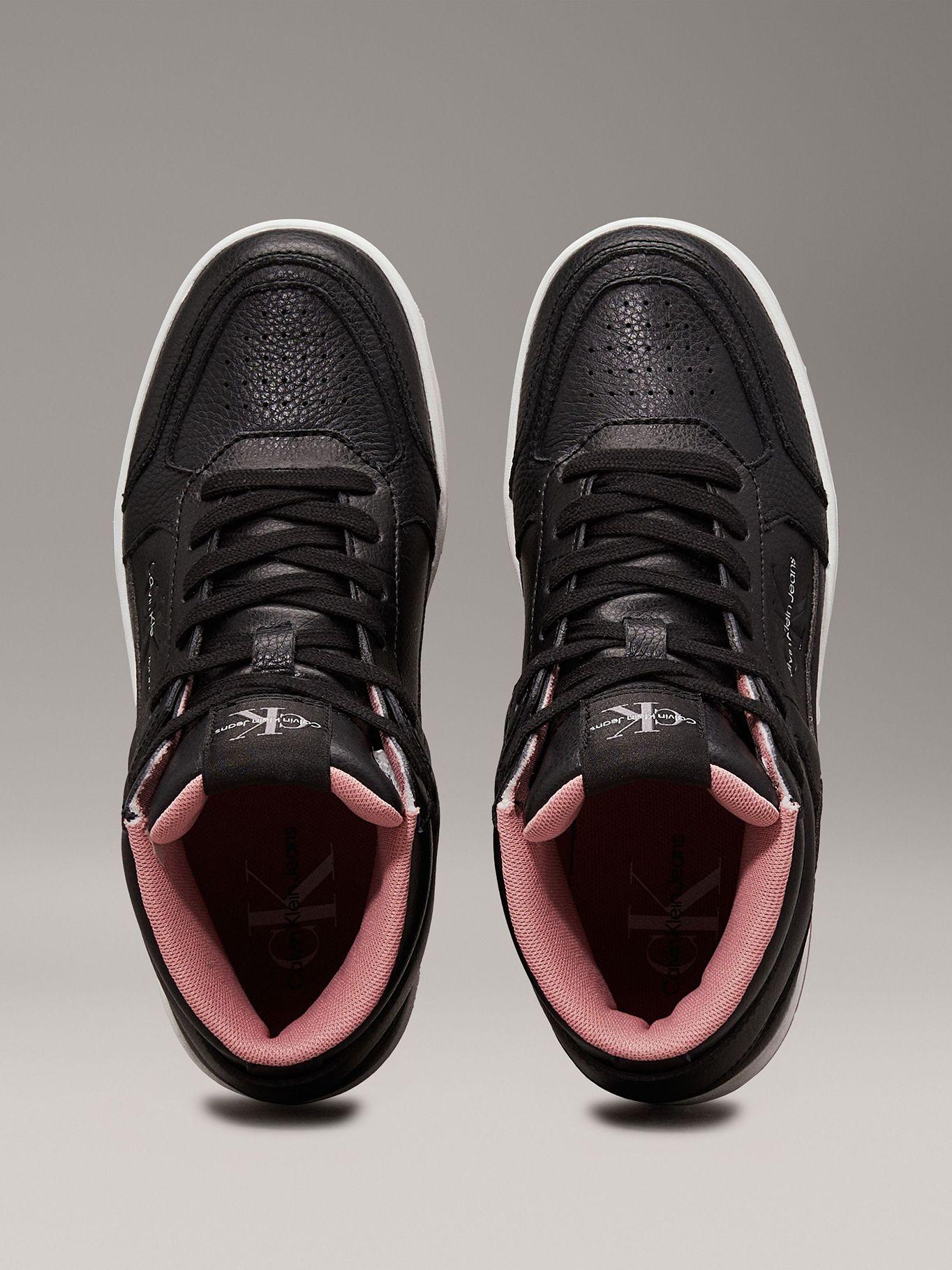 Zapatillas altas de cuero sintético Negro Calvin Klein-2