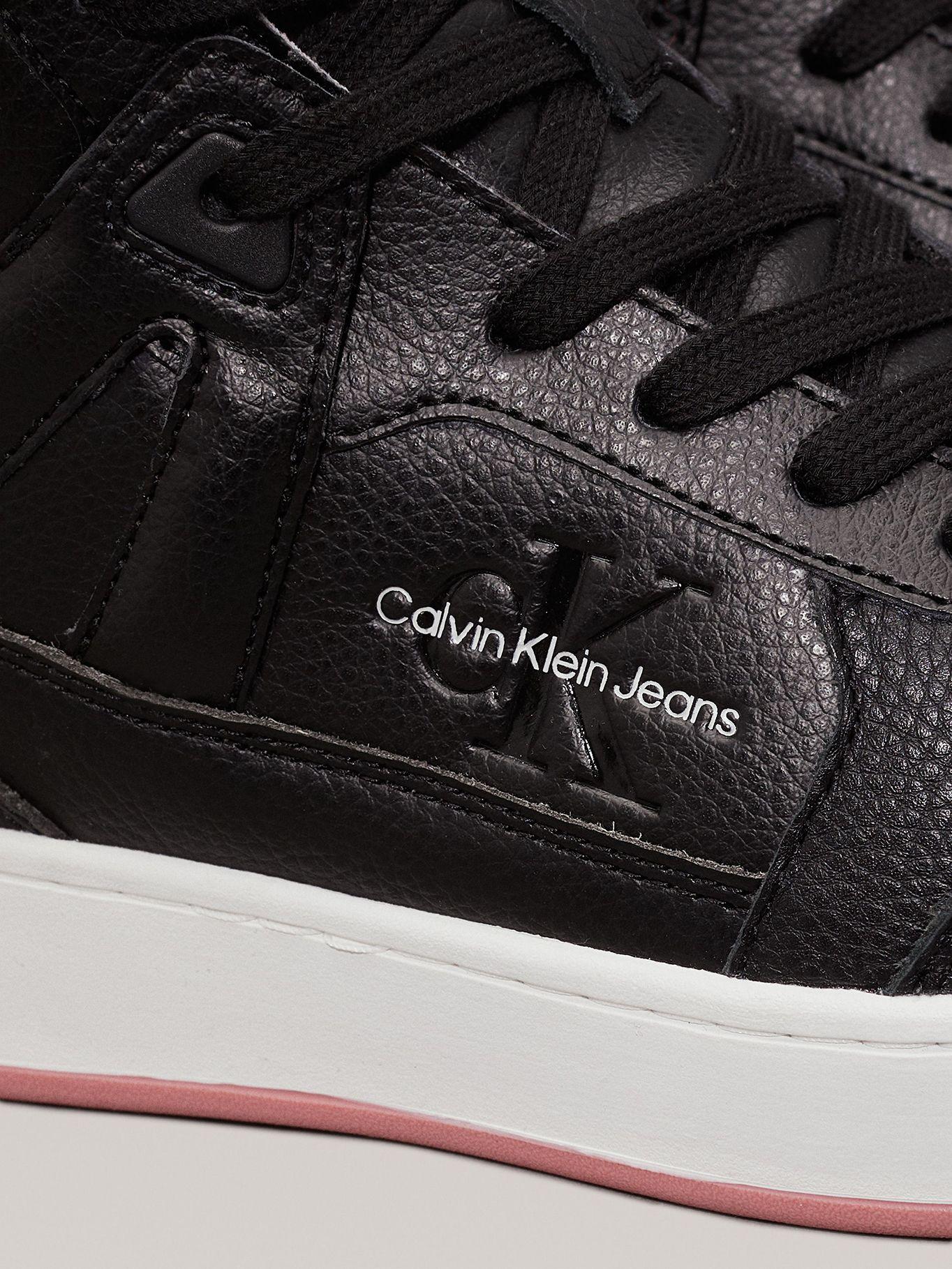 Zapatillas altas de cuero sintético Negro Calvin Klein-6