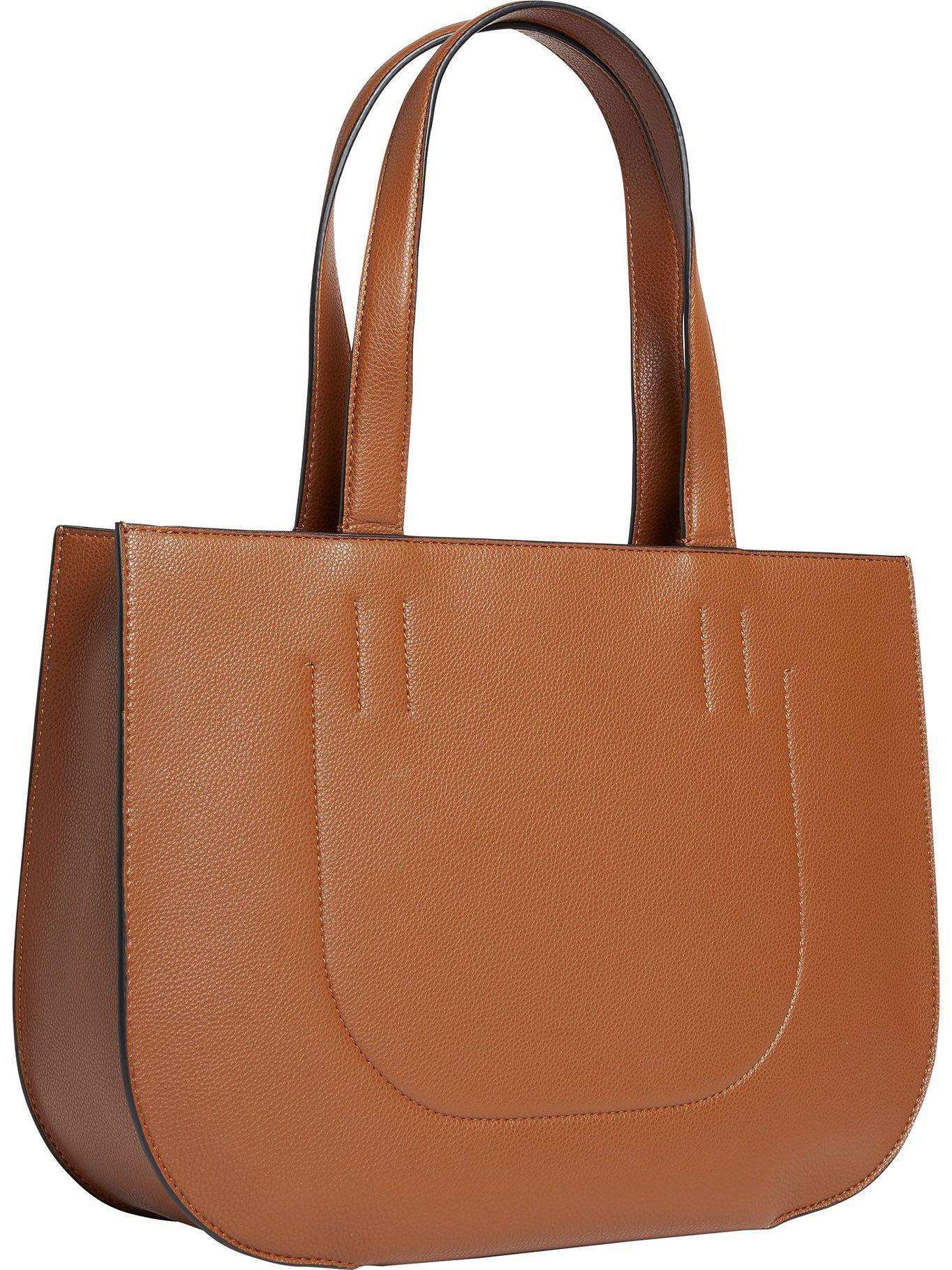 Cartera Tote Ck Luxe Café Calvin Klein-1