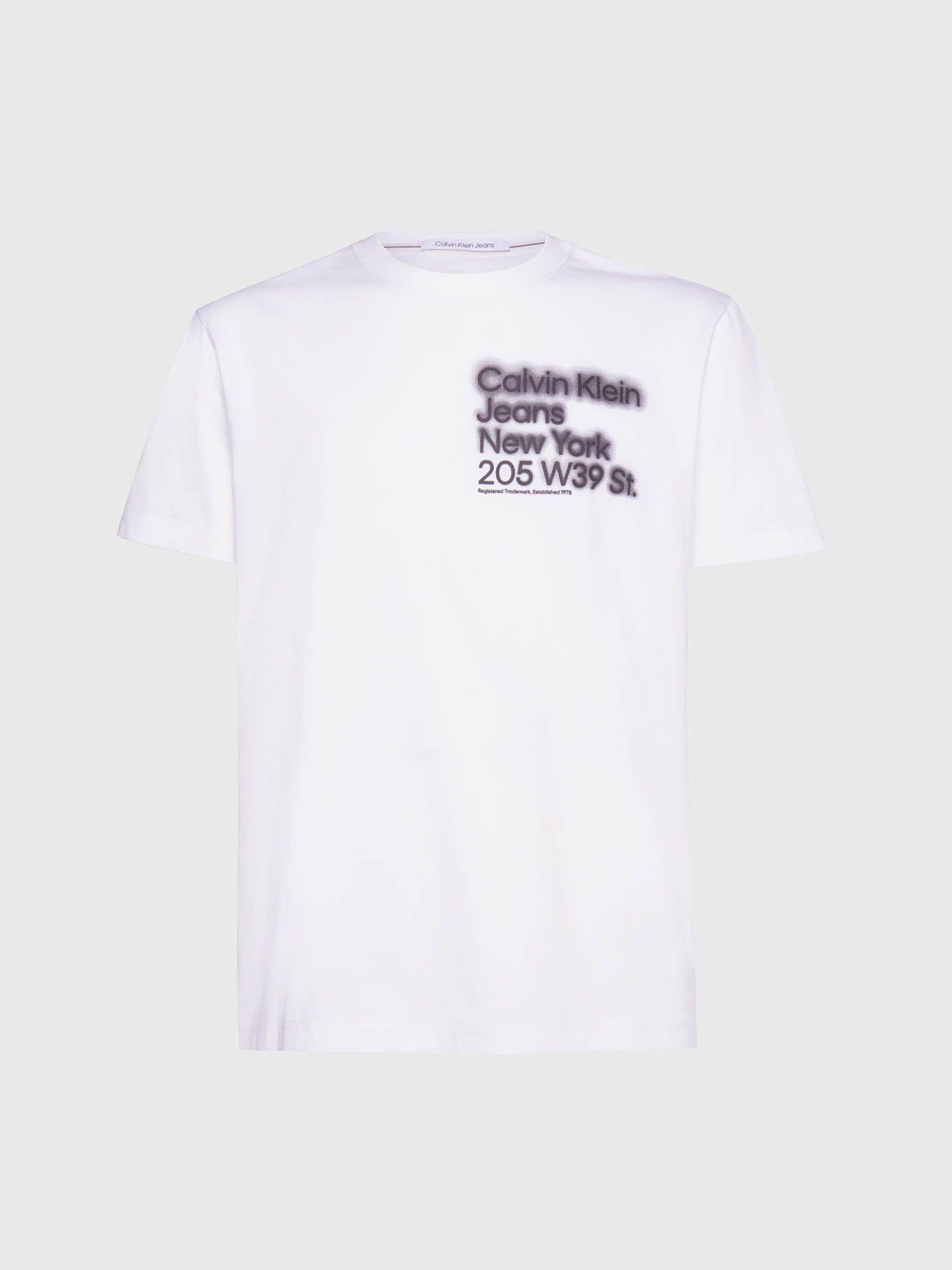 Camiseta holgada de algodón orgánico Blanco Calvin Klein J30J322870-YAF-5