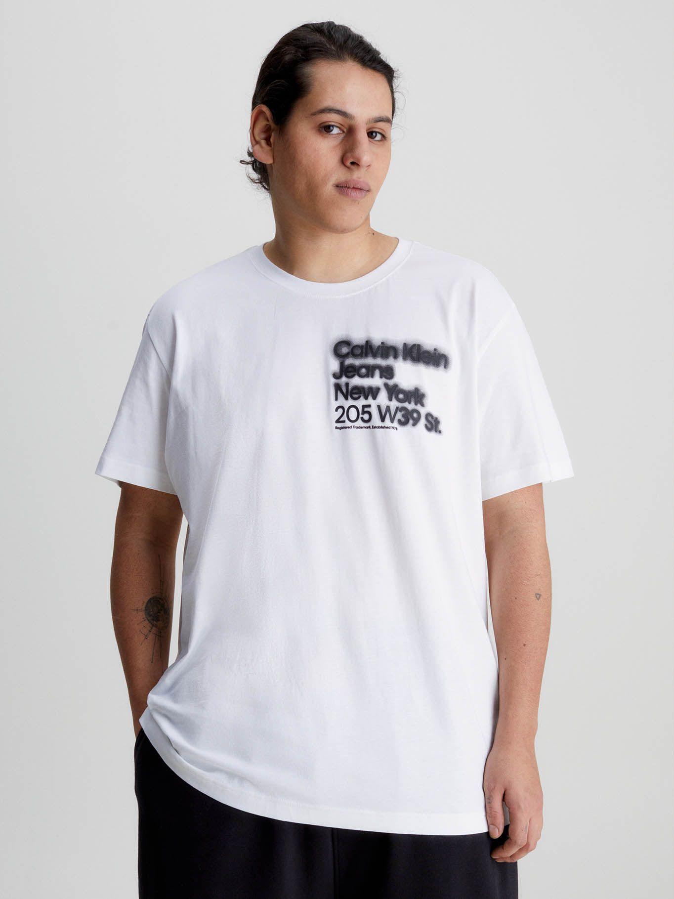 Camiseta holgada de algodón orgánico Blanco Calvin Klein J30J322870-YAF-4