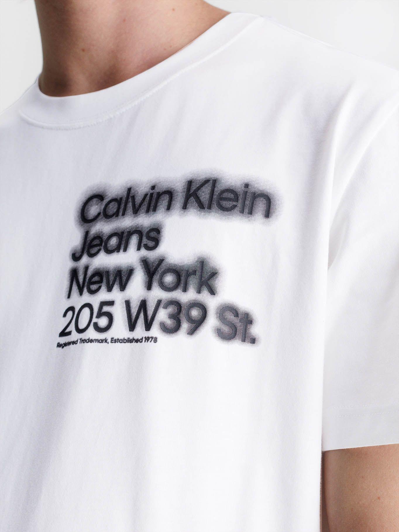 Camiseta holgada de algodón orgánico Blanco Calvin Klein J30J322870-YAF-3