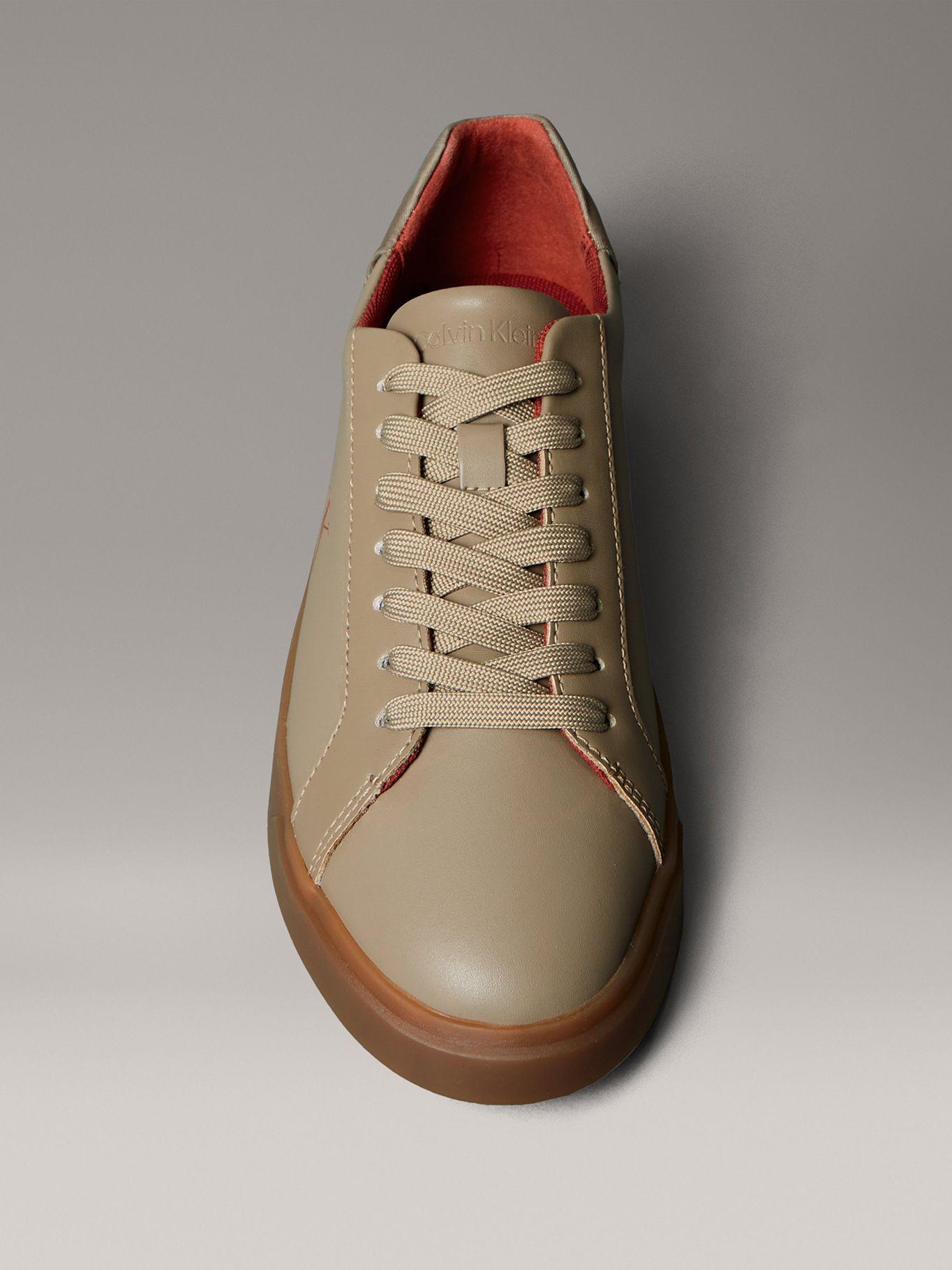 Zapatillas de Cuero con Logo Cafe Calvin Klein Mujer-2