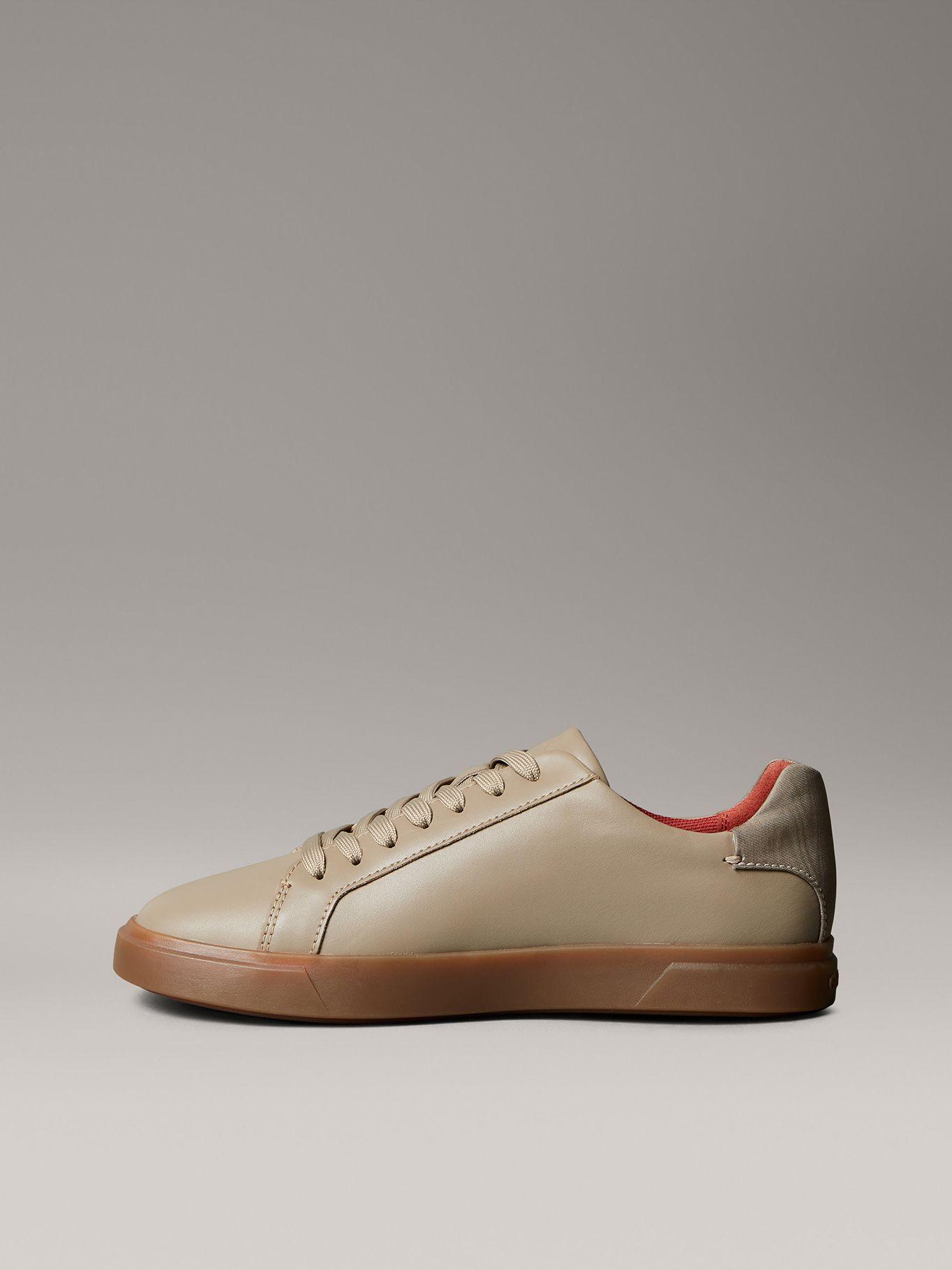 Zapatillas de Cuero con Logo Cafe Calvin Klein Mujer-5