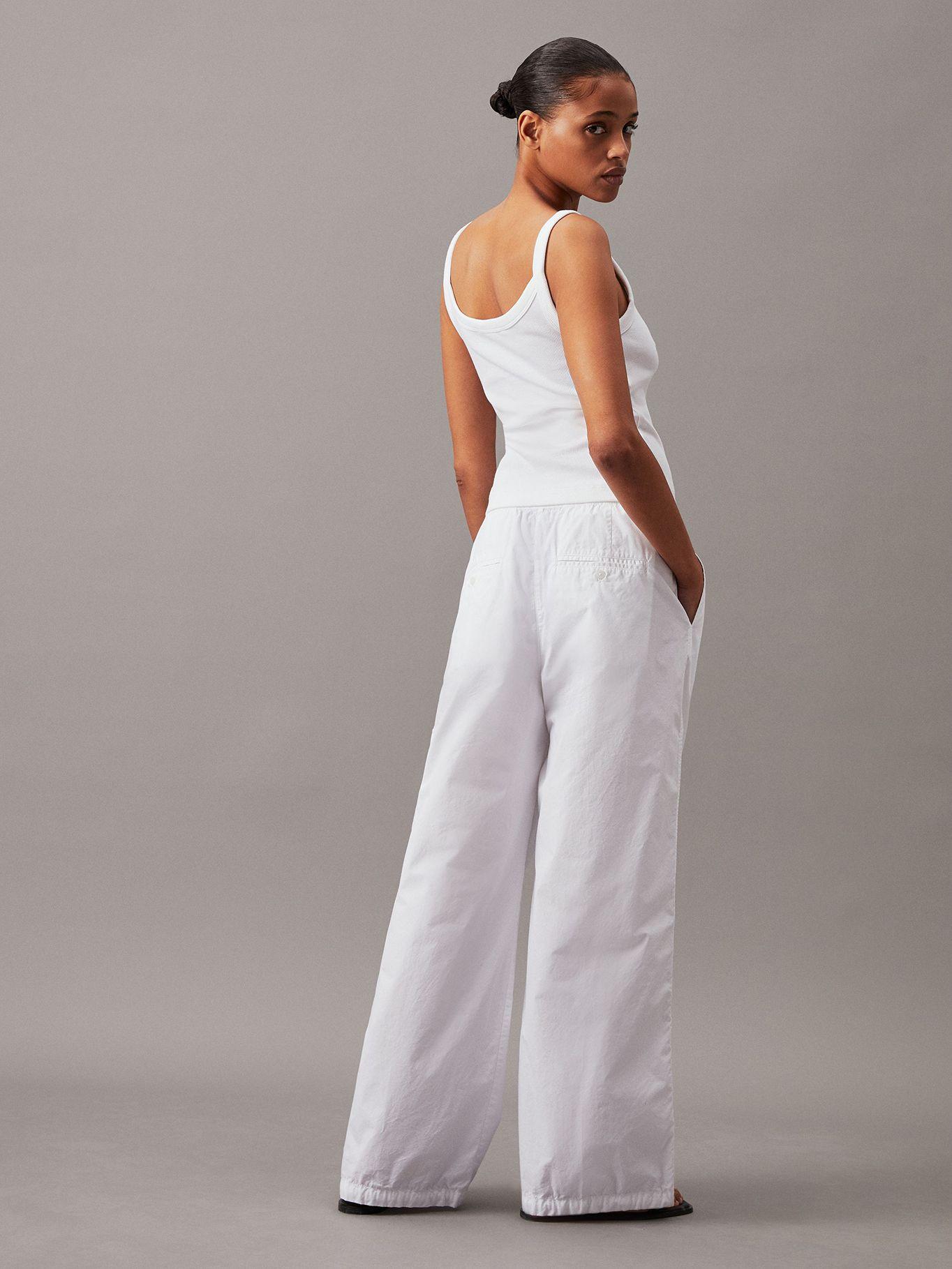 Pantalon Cotton Utility Cargo Blanco Calvin Klein-2