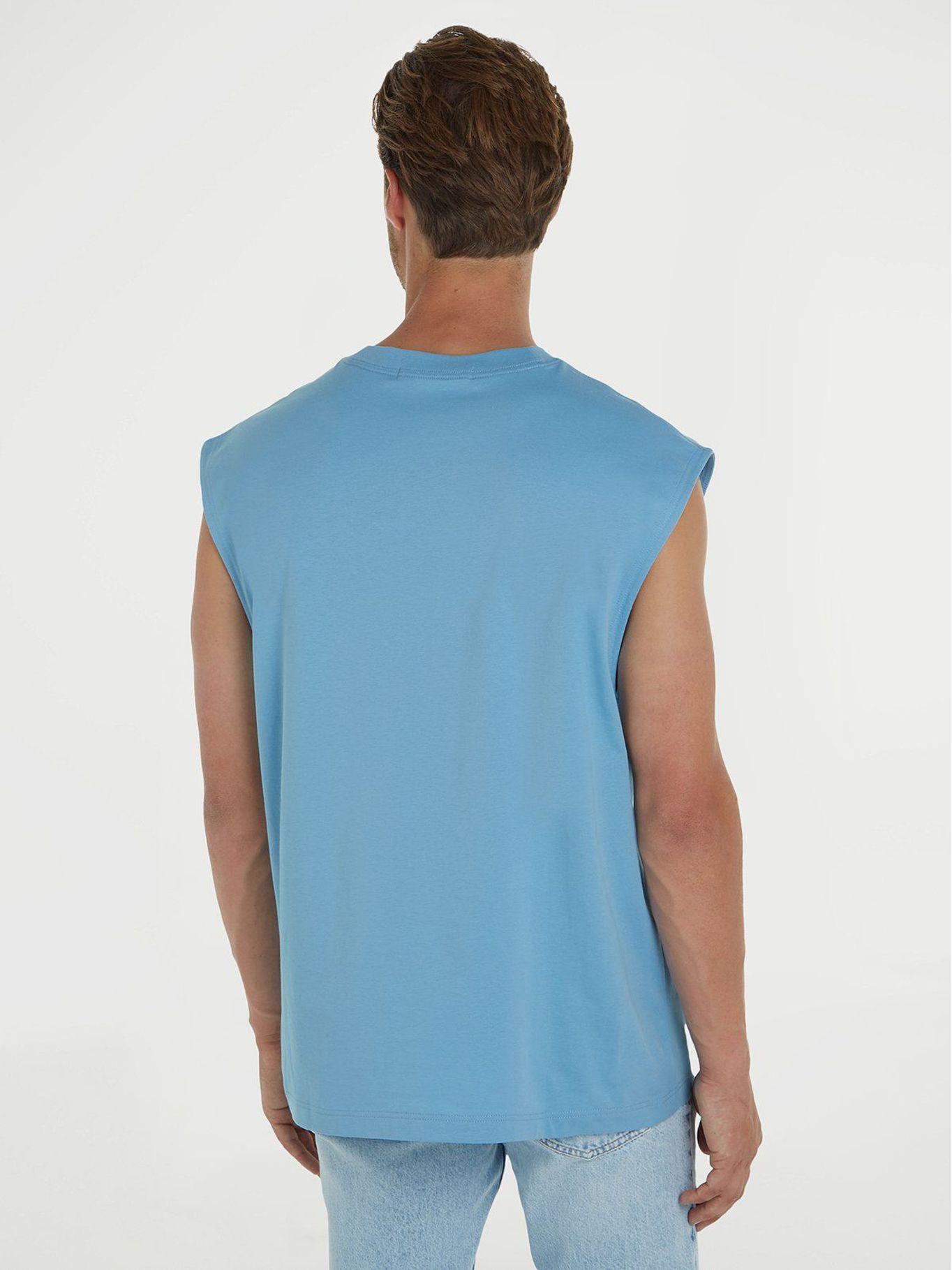 Polera Monologo Sleeveless Azul Calvin Klein-1