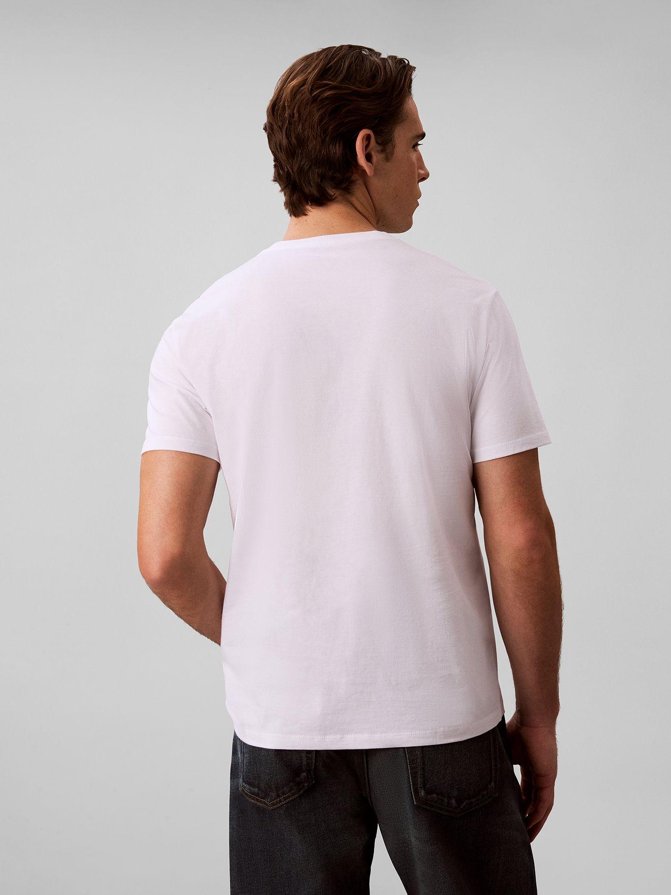 Polera con Gráfico Circular de Logo Blanco Calvin Klein-2