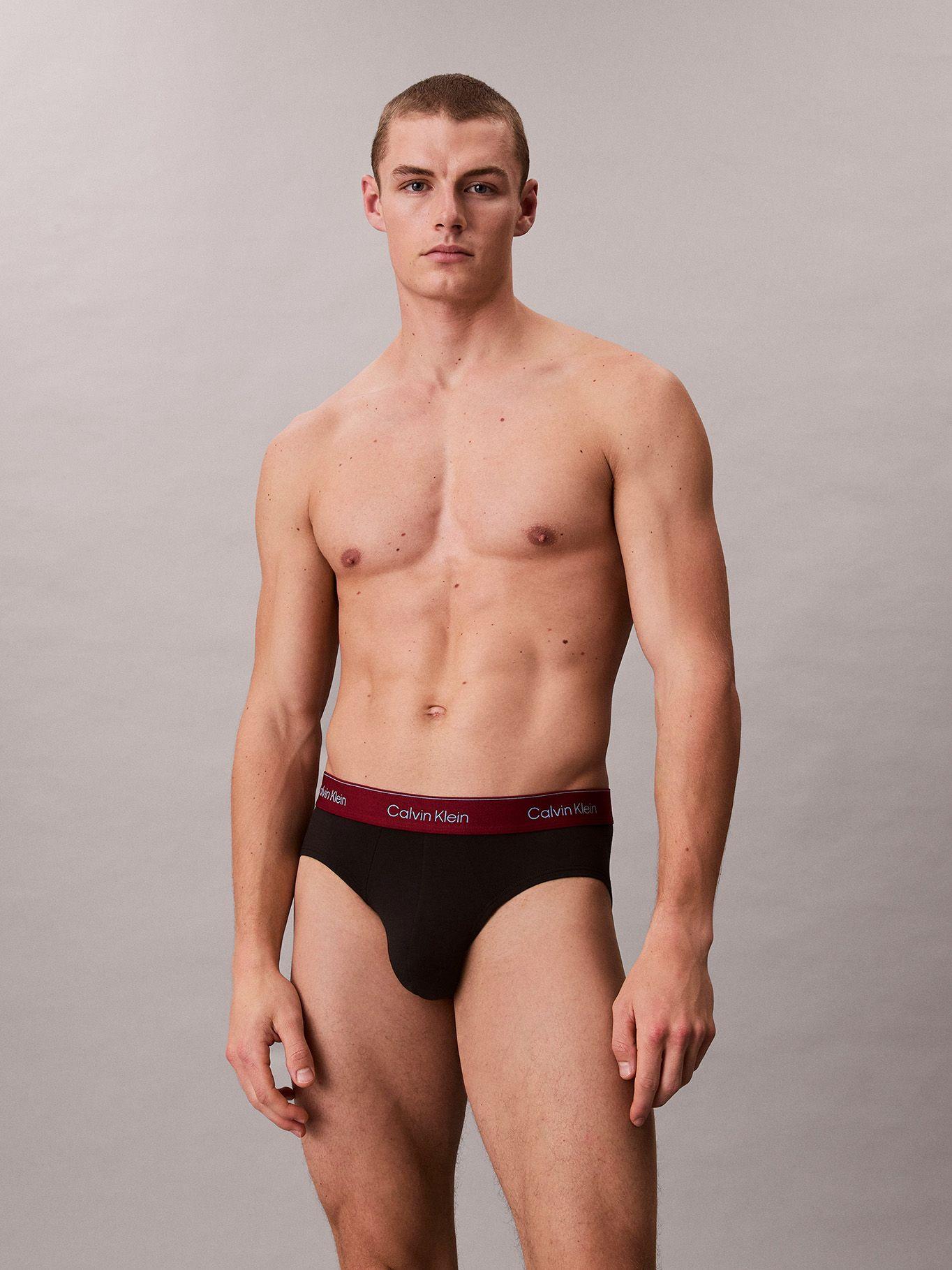 Pack De 3 Slips Icon Cotton Stretch Negro Calvin Klein-1