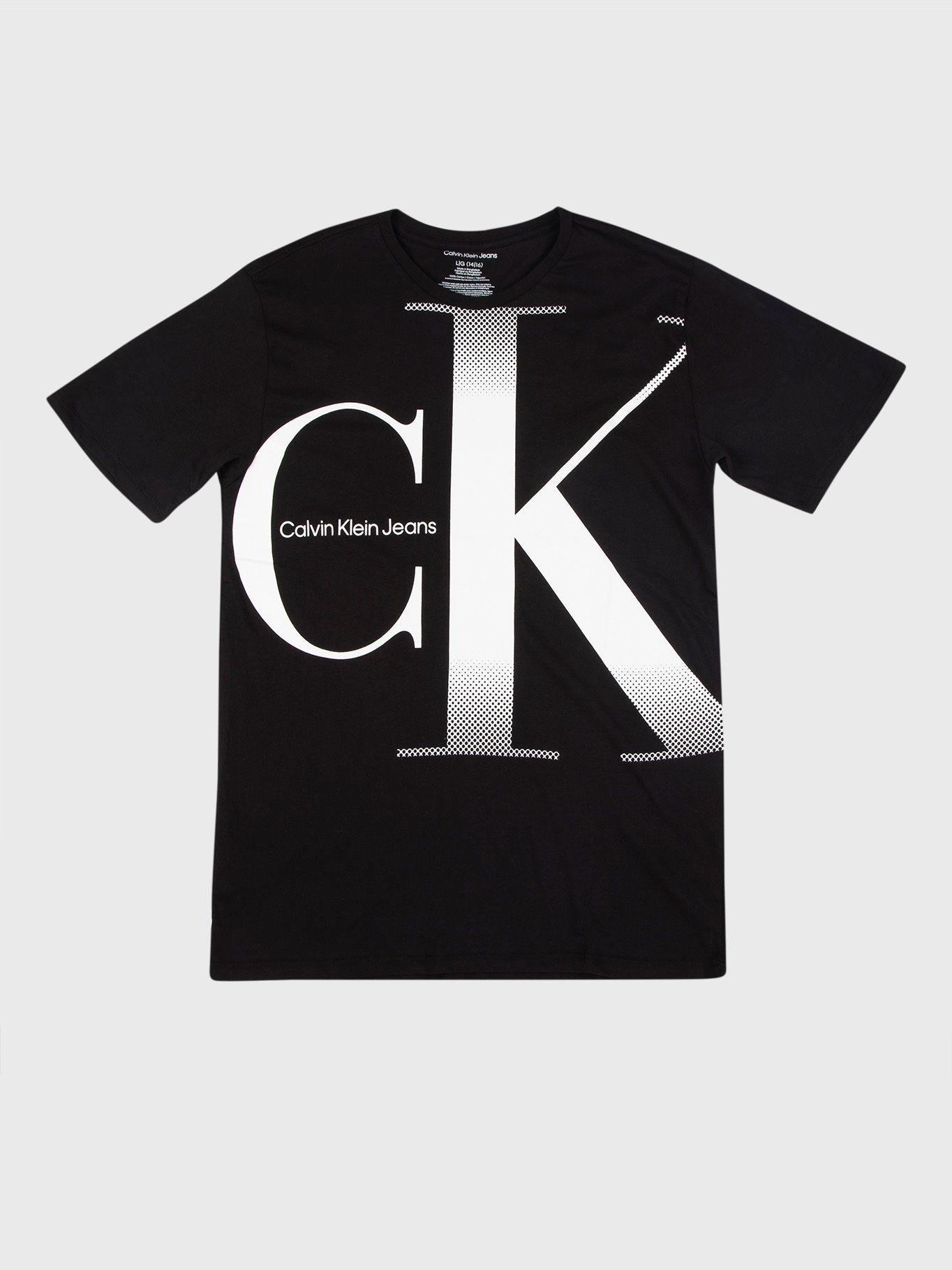 Polera Niño Fadeout Negro Calvin Klein-0