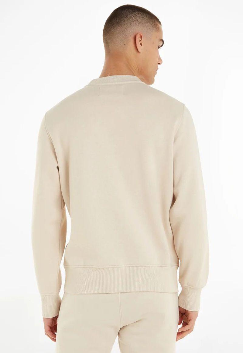 Sudadera manga larga con logo Beige Calvin Klein-1