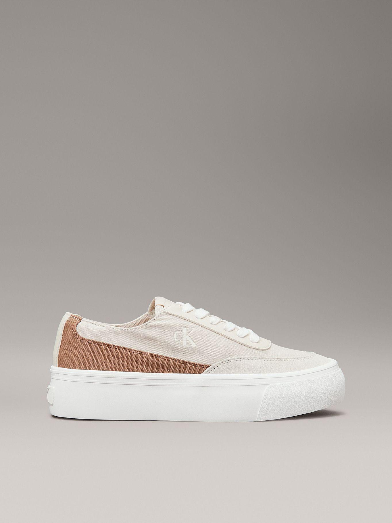 Zapatillas de Lona Flatform Beige Calvin Klein-4