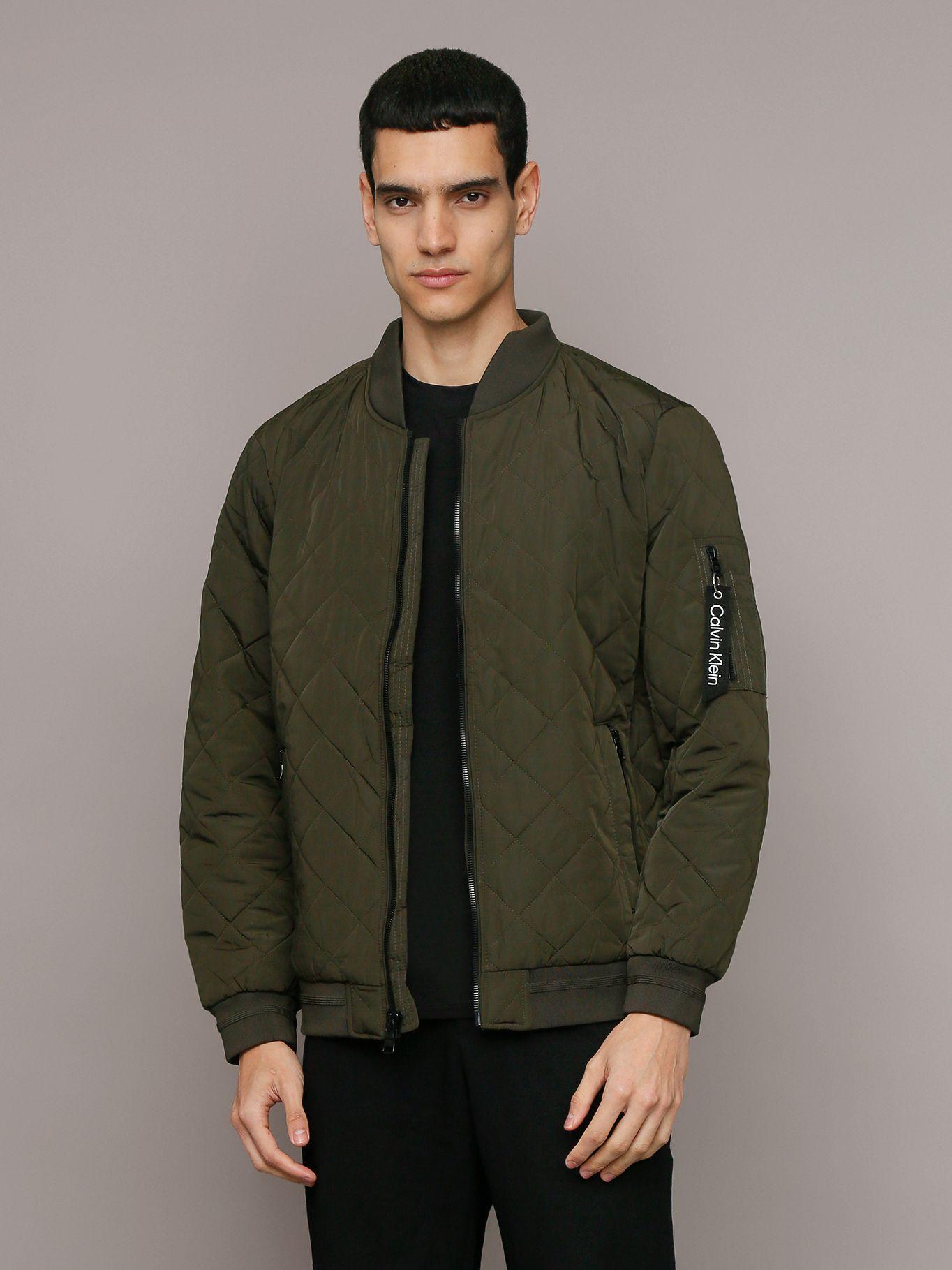 Chaqueta Quilted Con Cremallera Verde Calvin Klein-0