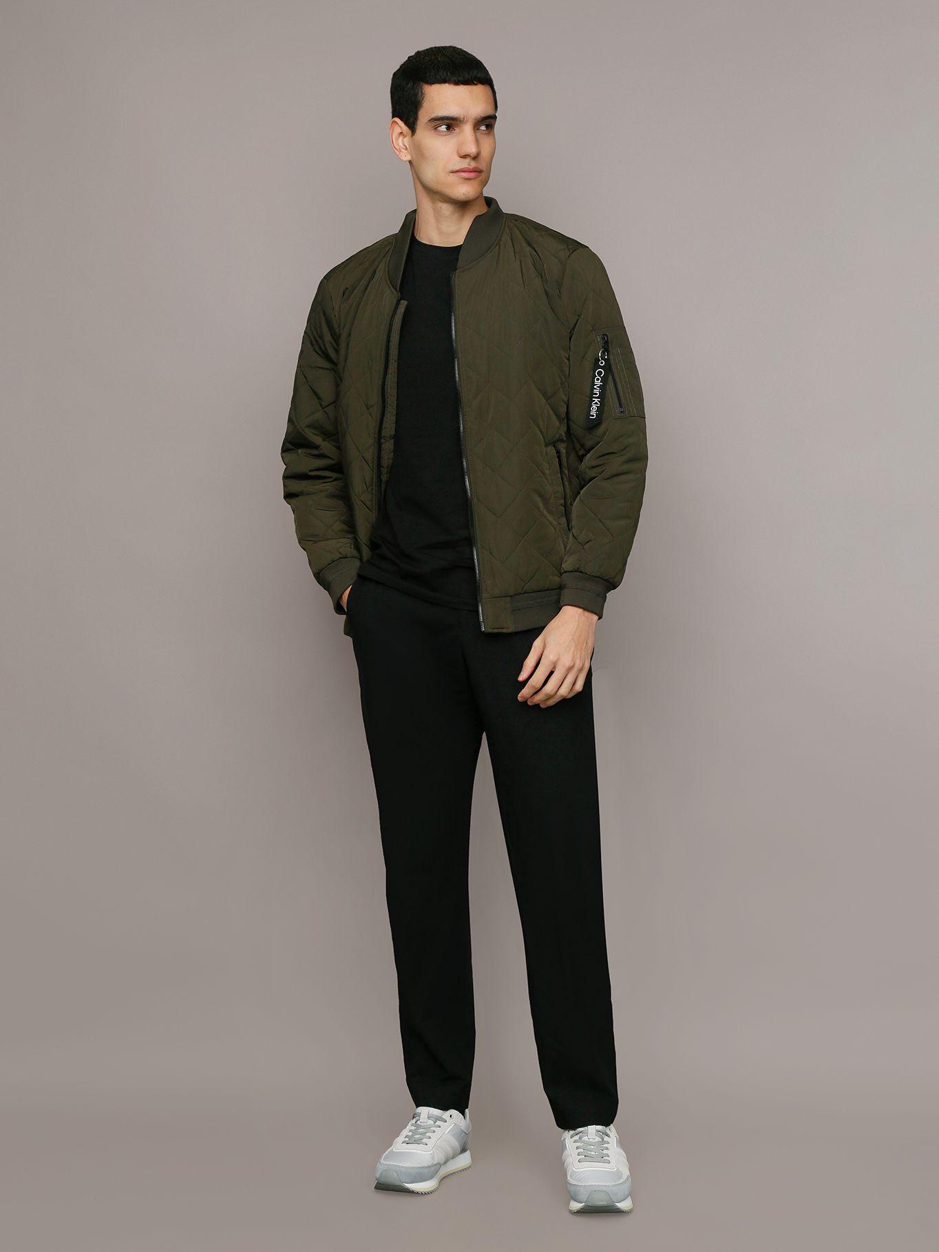 Chaqueta Quilted Con Cremallera Verde Calvin Klein-1