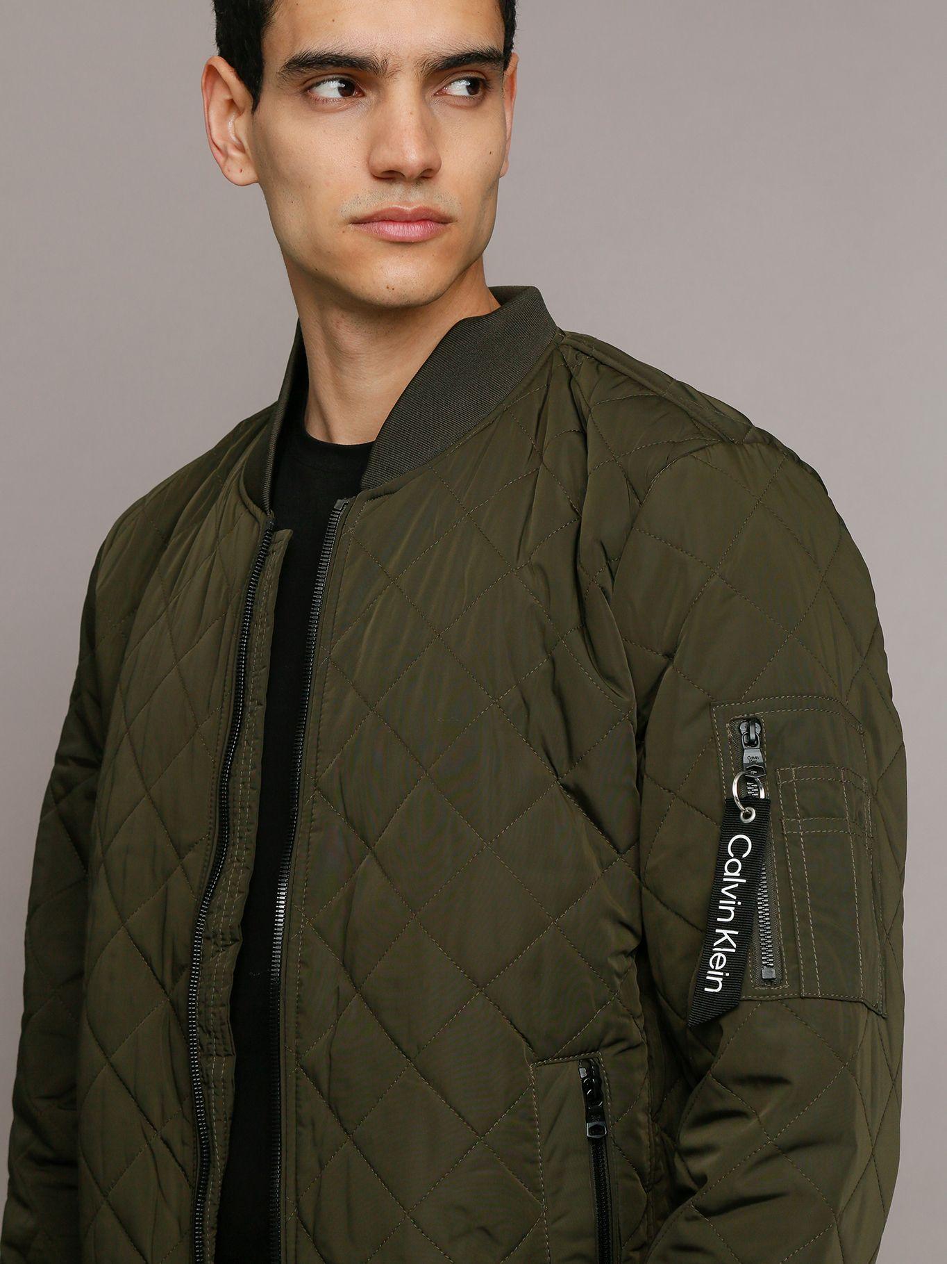 Chaqueta Quilted Con Cremallera Verde Calvin Klein-4