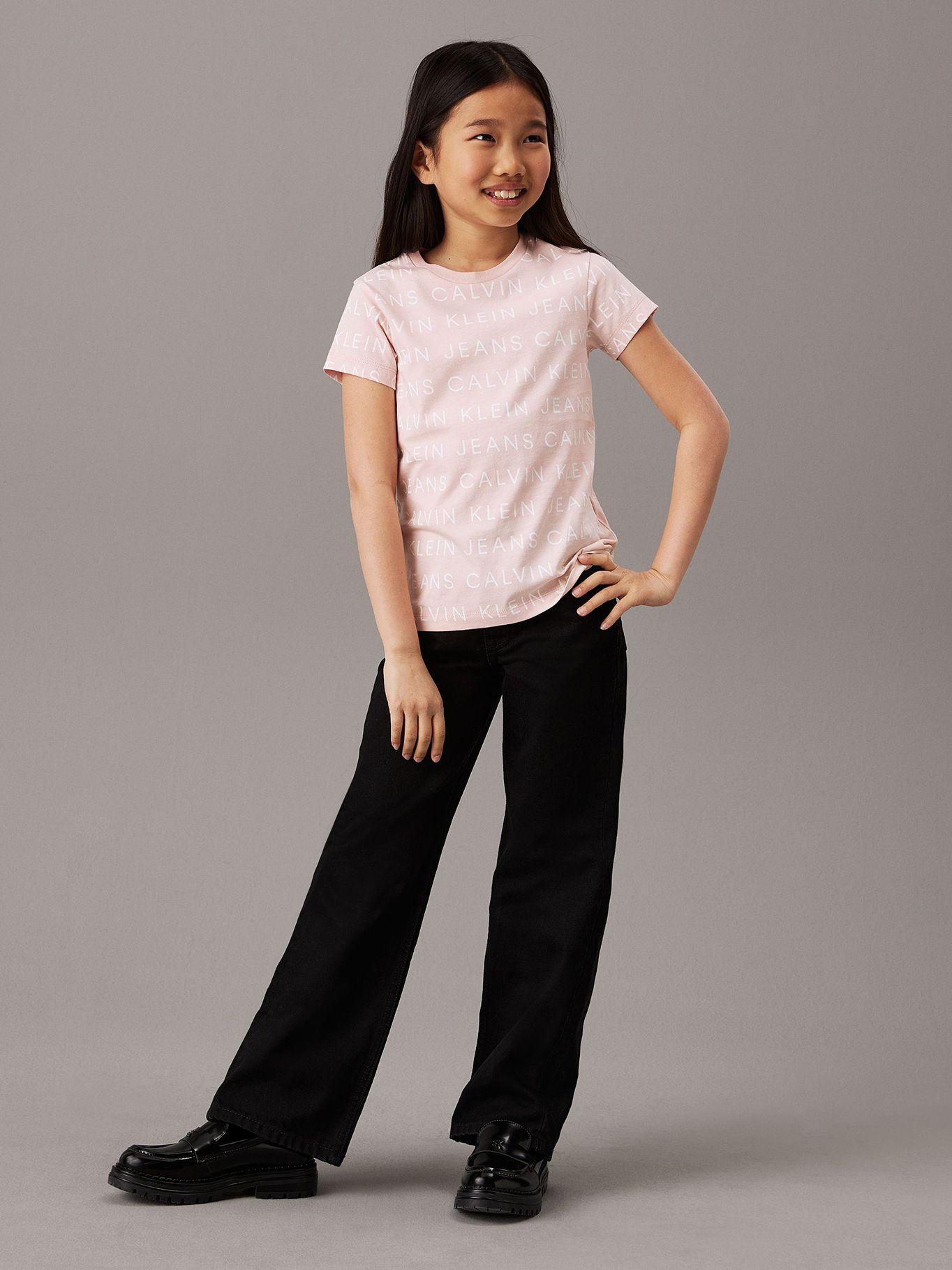 Pack 2 Poleras Niña Logo Aop Rosado Calvin Klein-3