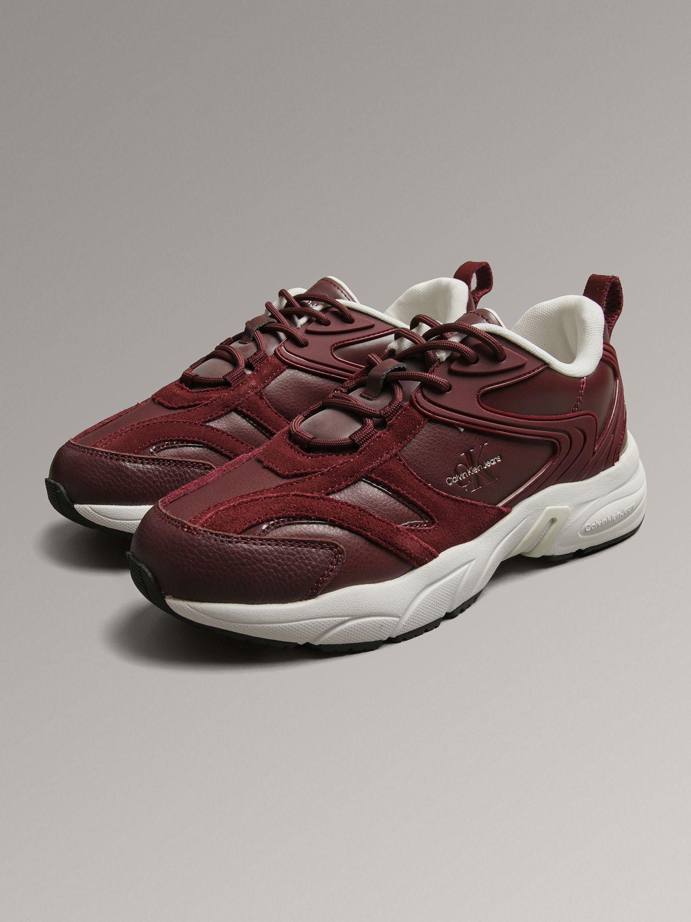 Zapatillas Retro Tennis Low Lace Burdeo Calvin Klein-0