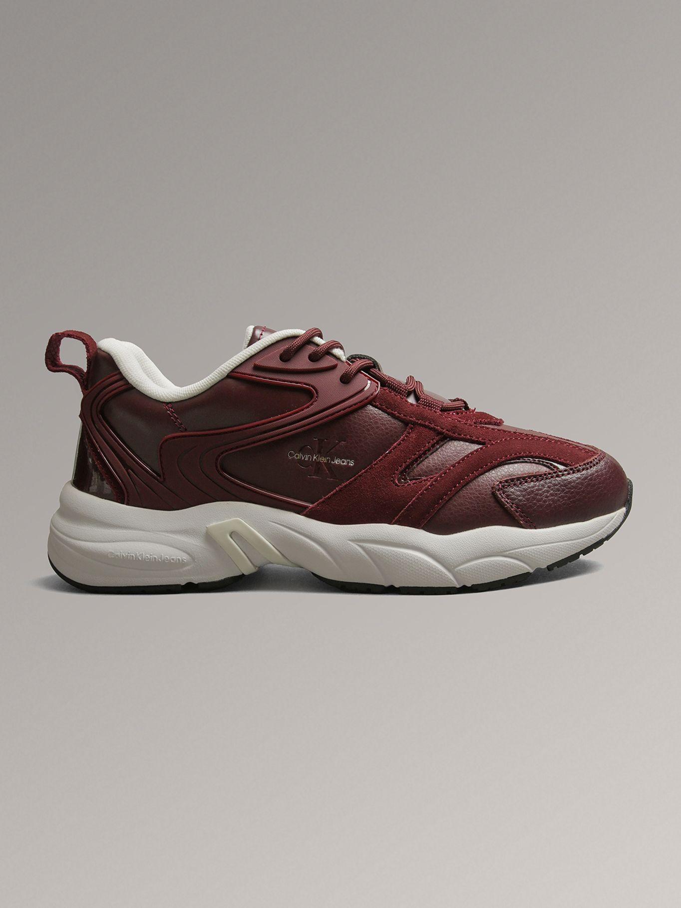 Zapatillas Retro Tennis Low Lace Burdeo Calvin Klein-4
