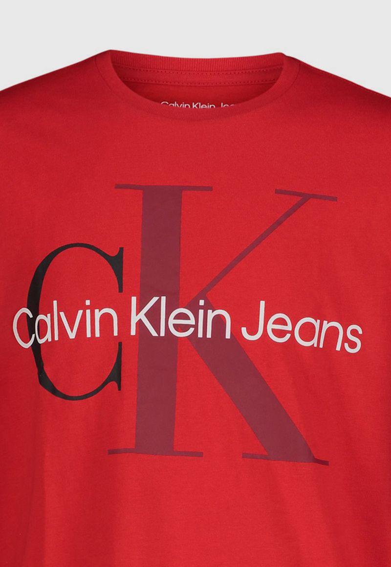 Polera Niño Monologo Rojo Calvin Klein-1