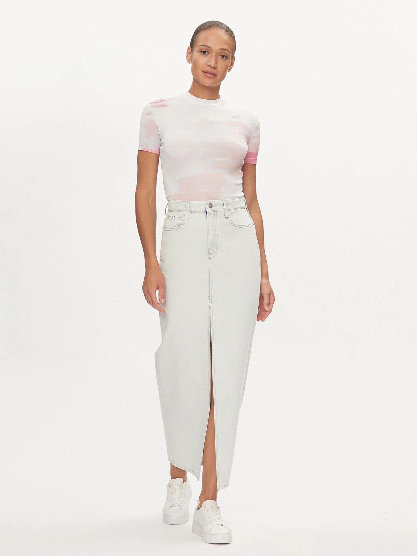 Polera Aop Rib Blanco Calvin Klein-1