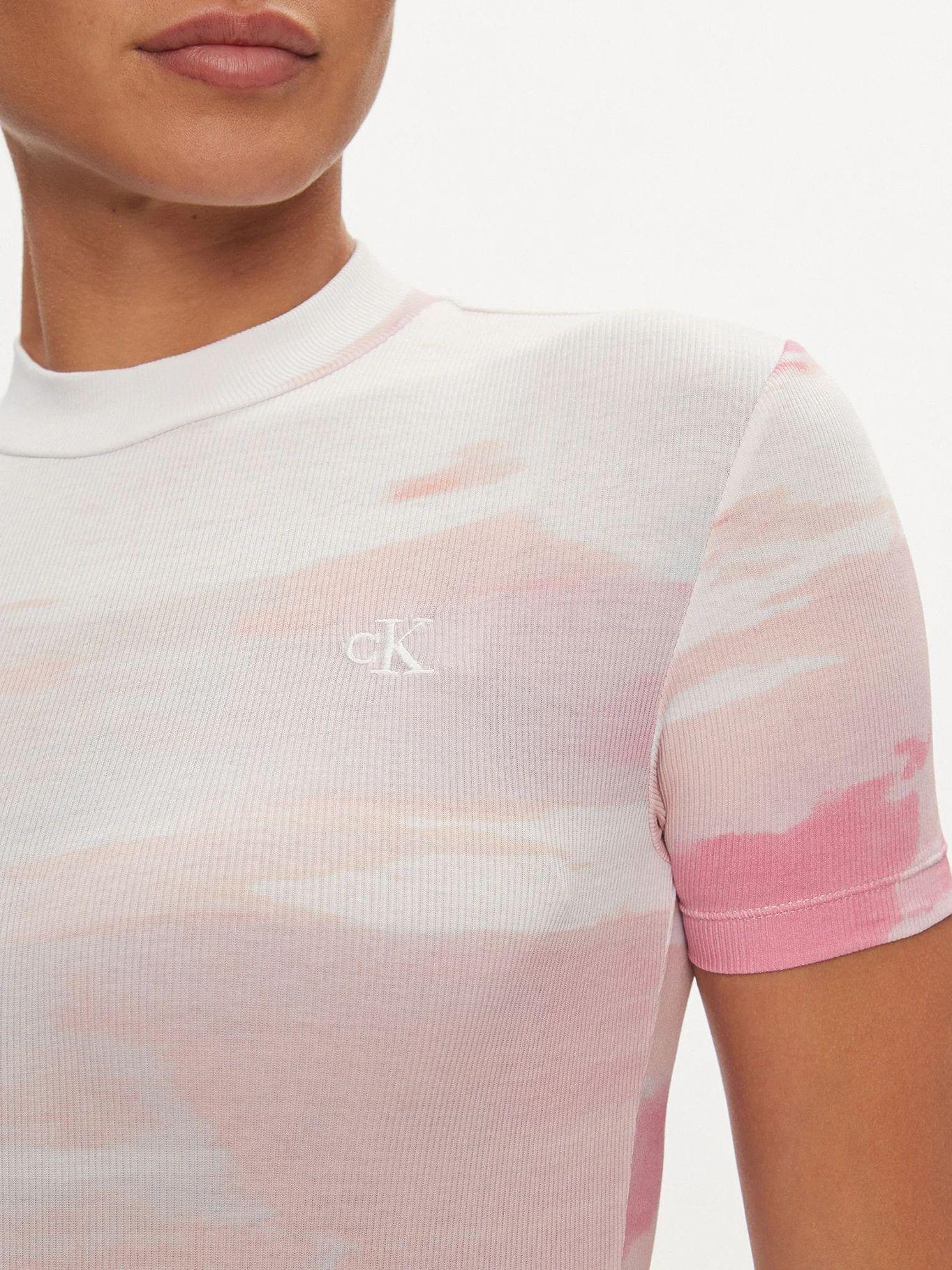 Polera Aop Rib Blanco Calvin Klein-3