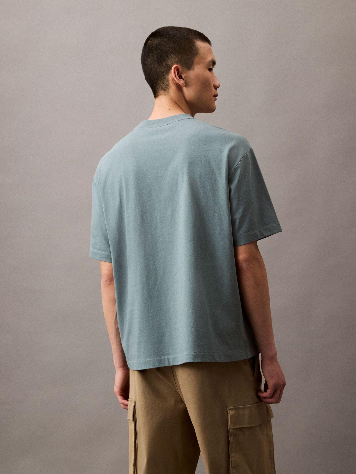 Polera Relaxed con Monograma Archive Verde Calvin Klein-2