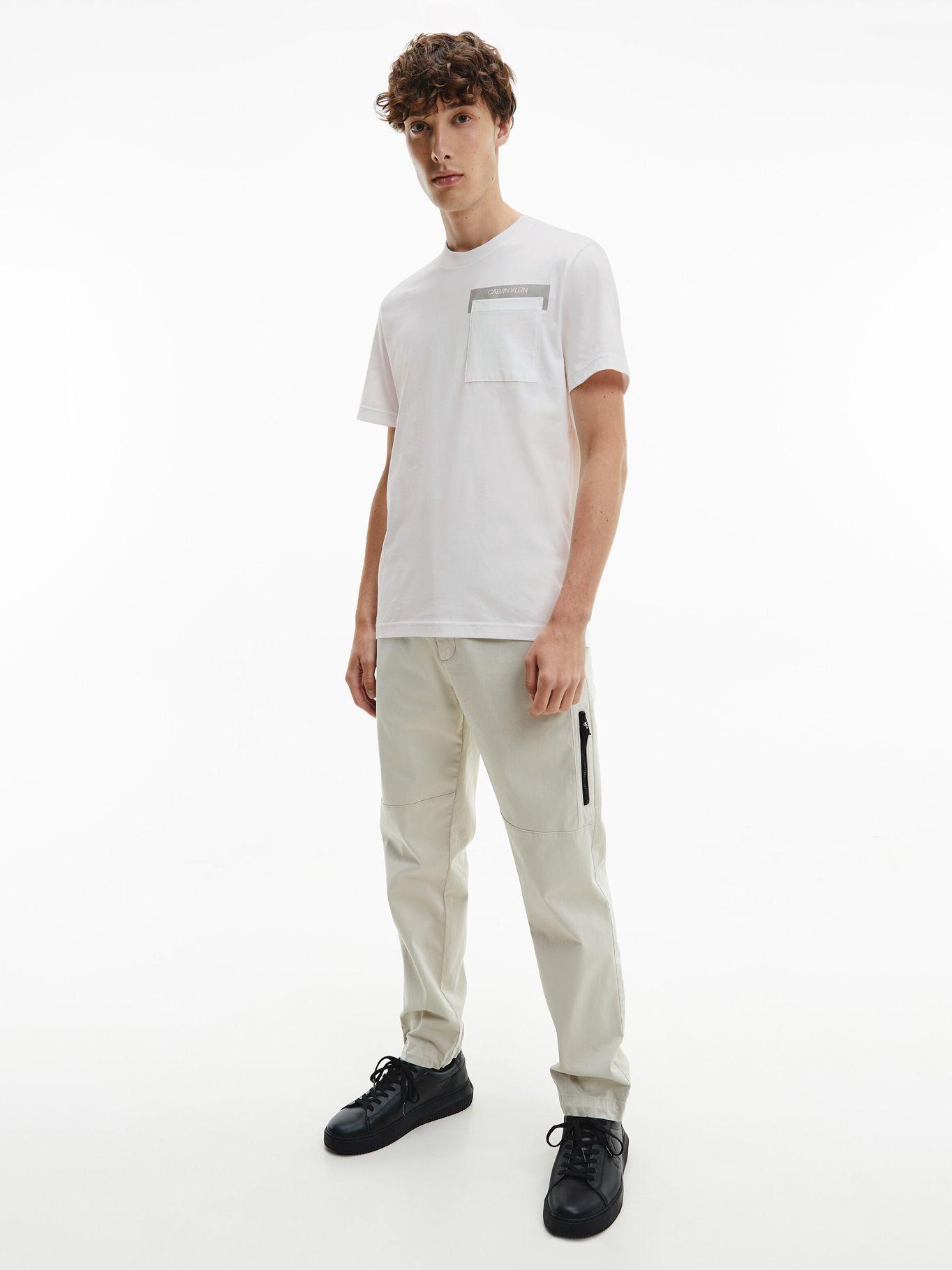 Polera Reflective Blanco Calvin Klein Hombre-0
