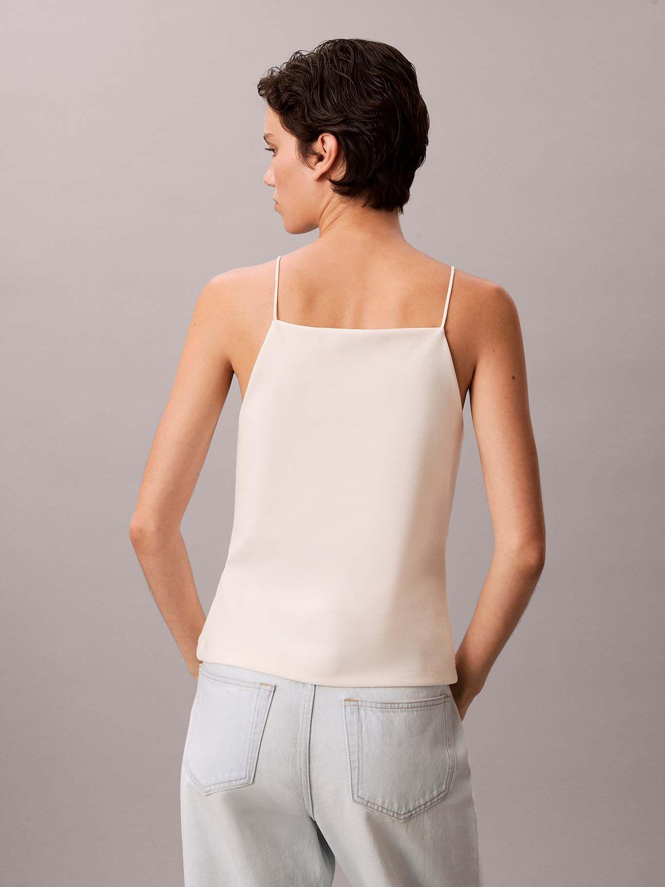 Top de Tirantes con Monograma Blanco Calvin Klein-2