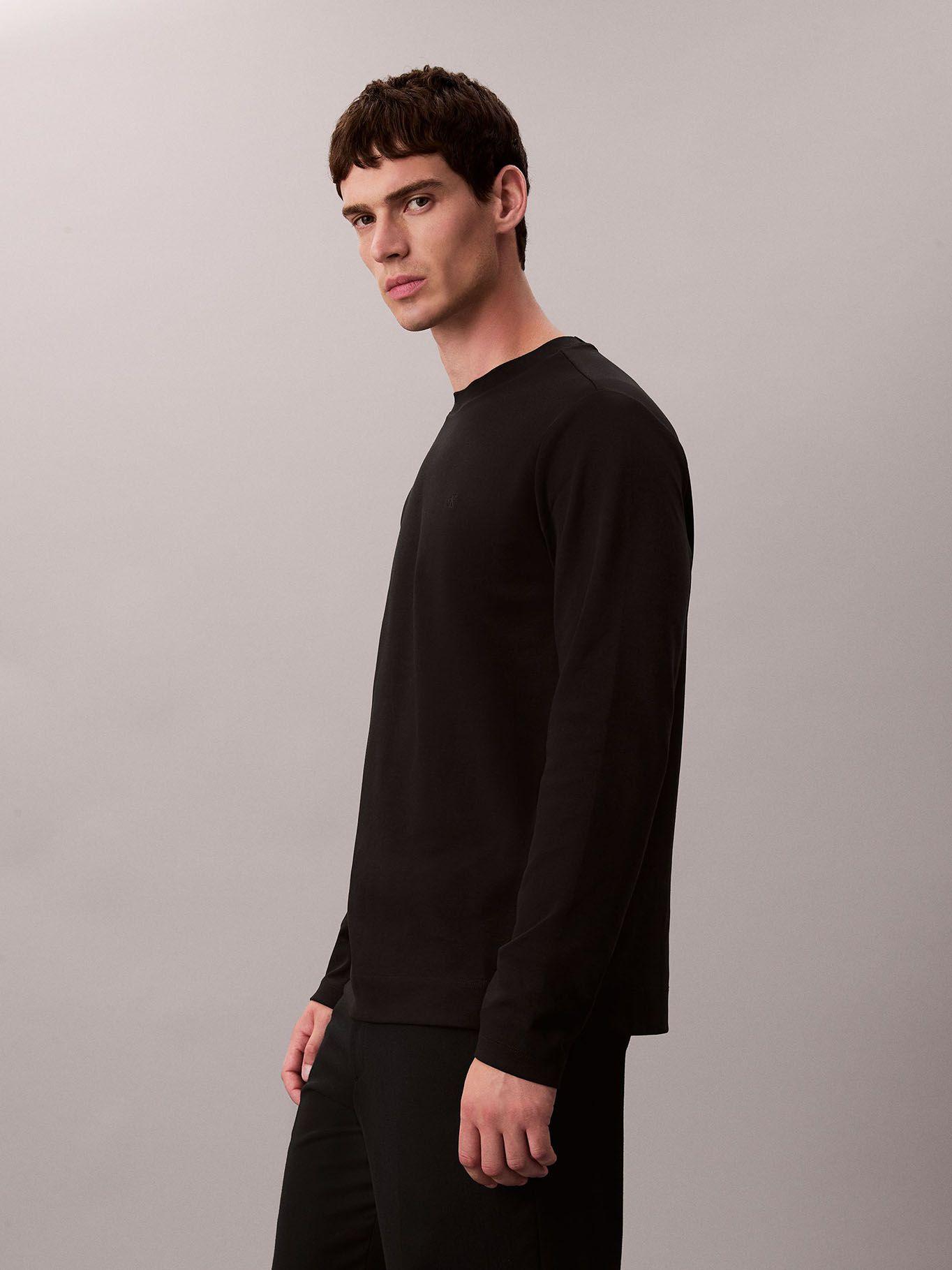 Polera Premium Tejido Interlock Negro Calvin Klein-3