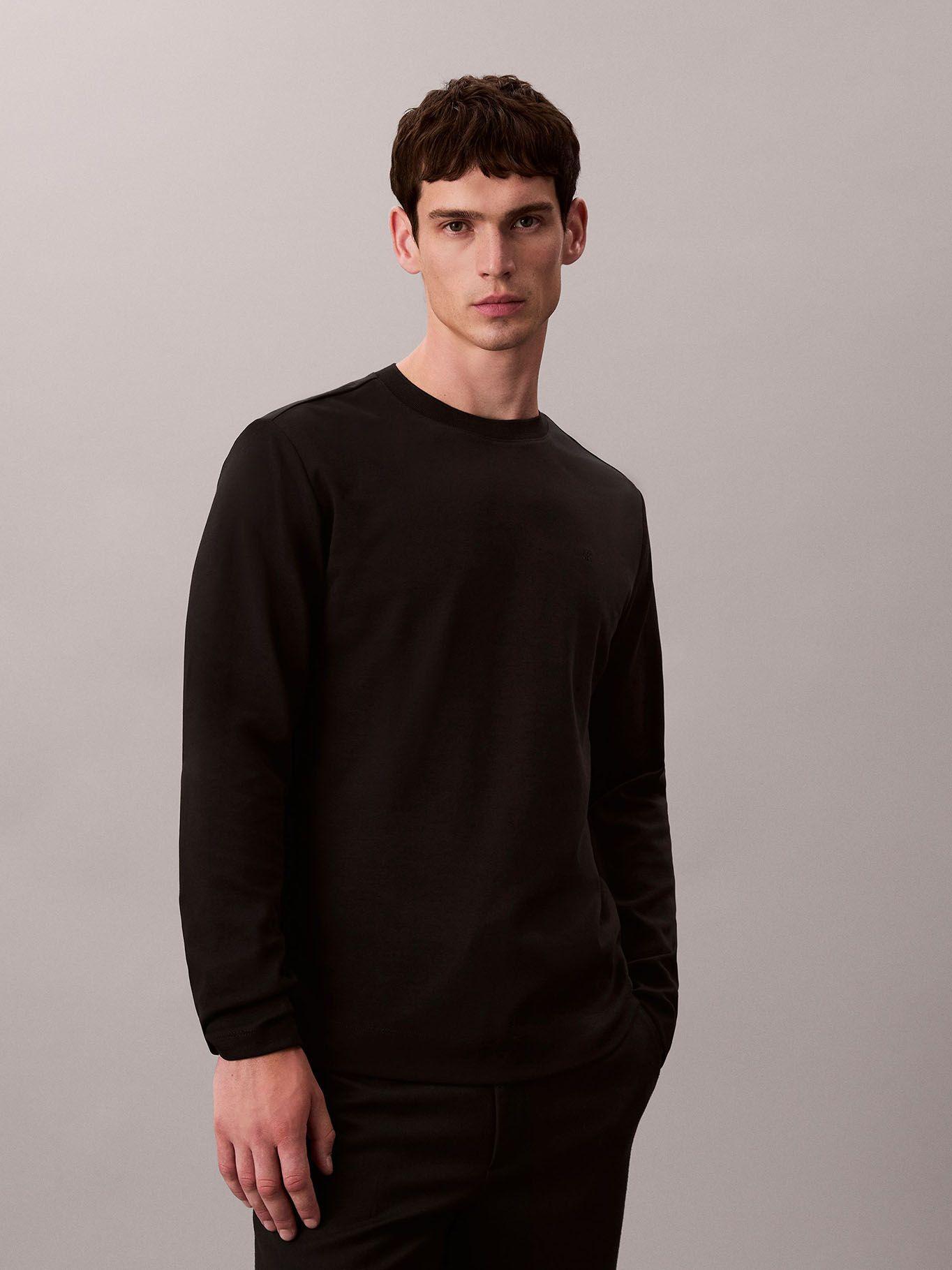 Polera Premium Tejido Interlock Negro Calvin Klein-4