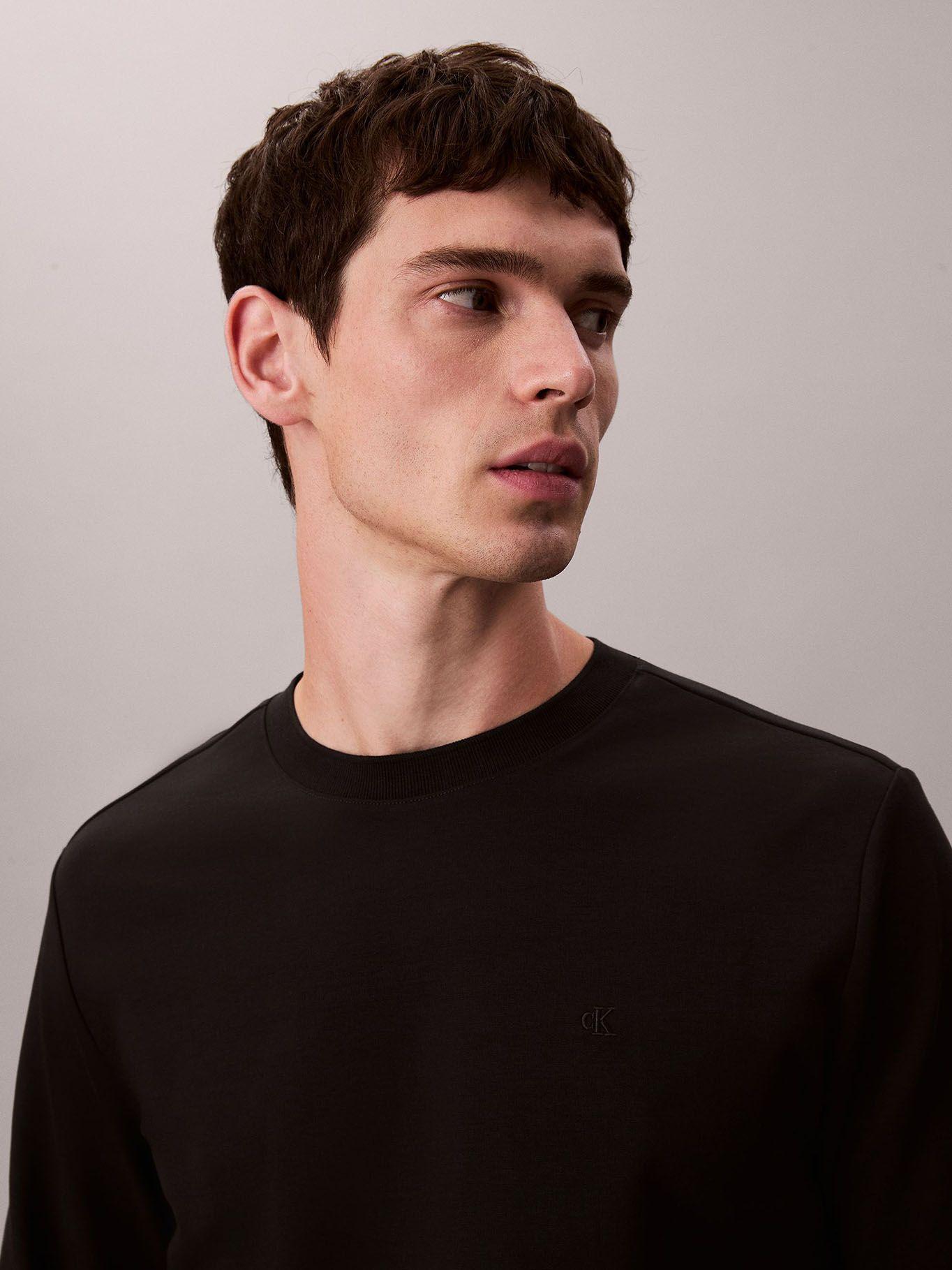 Polera Premium Tejido Interlock Negro Calvin Klein-5